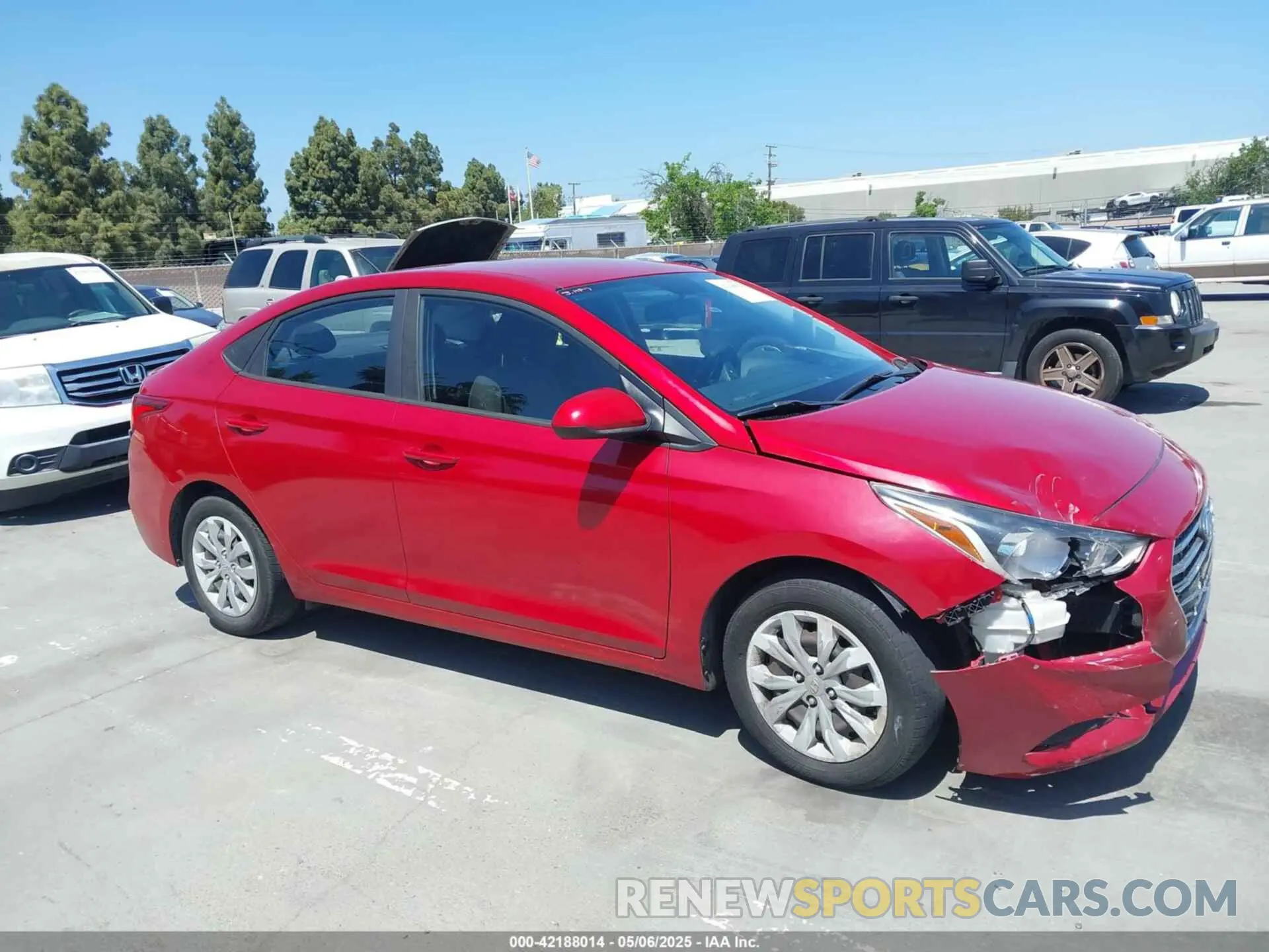 1 fotografías del automóvil dañado 3KPC24A35KE076749 HYUNDAI ACCENT 2019