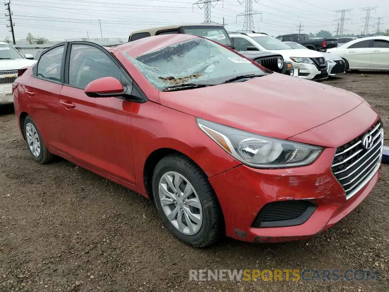 4 fotografías del automóvil dañado 3KPC24A35KE083992 HYUNDAI ACCENT 2019