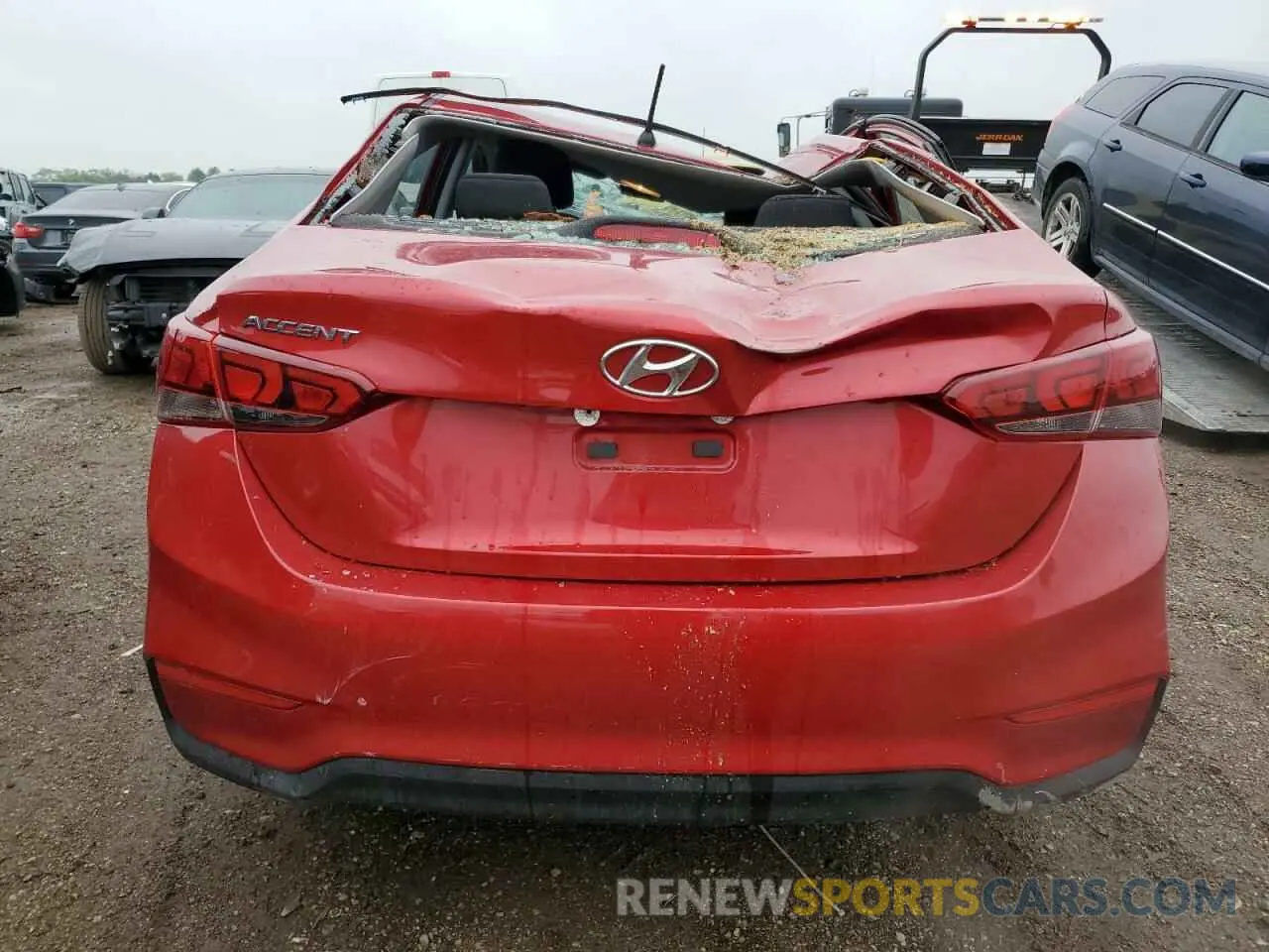 6 fotografías del automóvil dañado 3KPC24A35KE083992 HYUNDAI ACCENT 2019