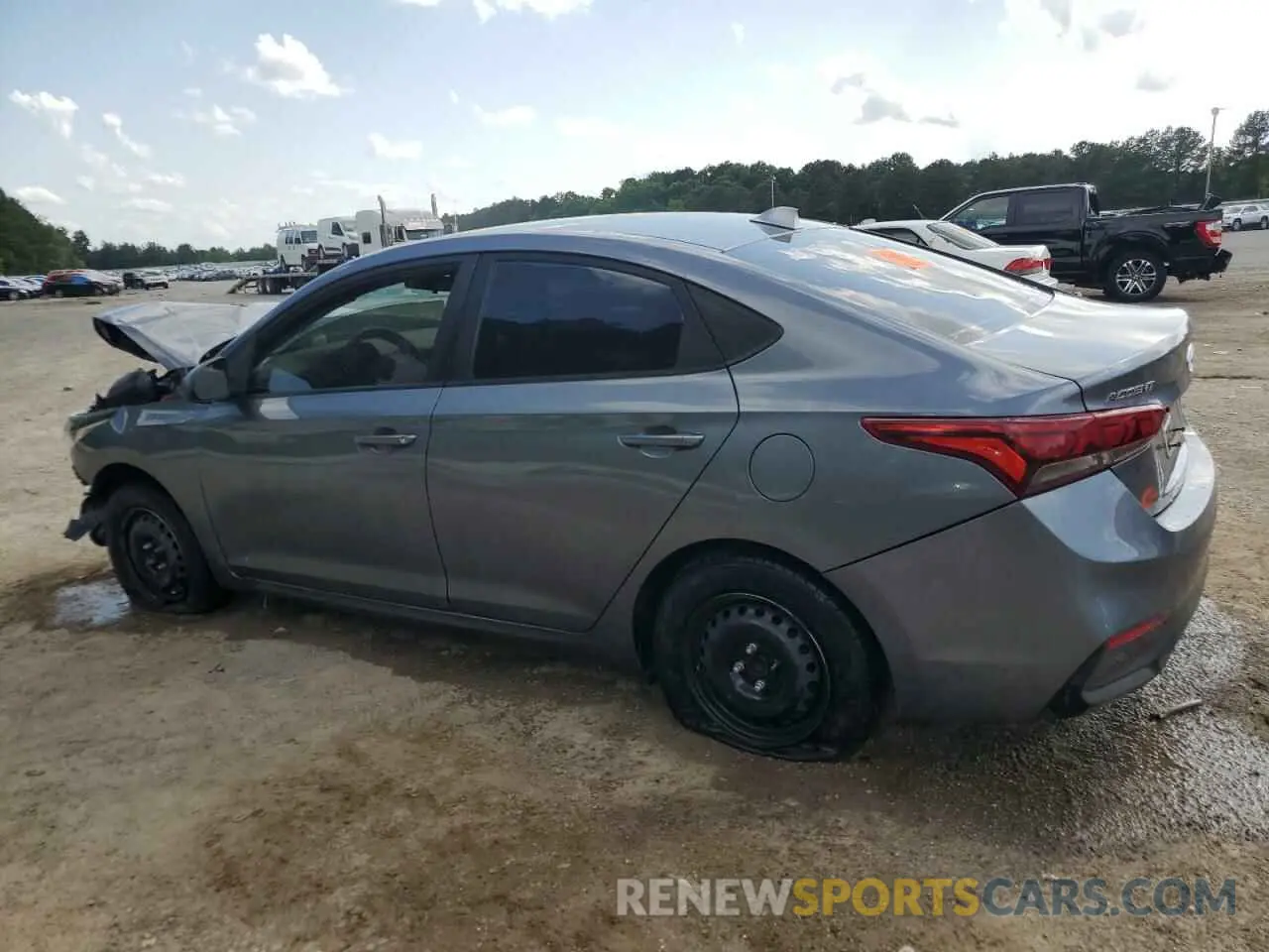 2 fotografías del automóvil dañado 3KPC24A36KE055375 HYUNDAI ACCENT 2019