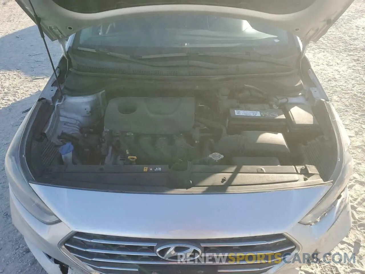 12 fotografías del automóvil dañado 3KPC24A37KE055336 HYUNDAI ACCENT 2019