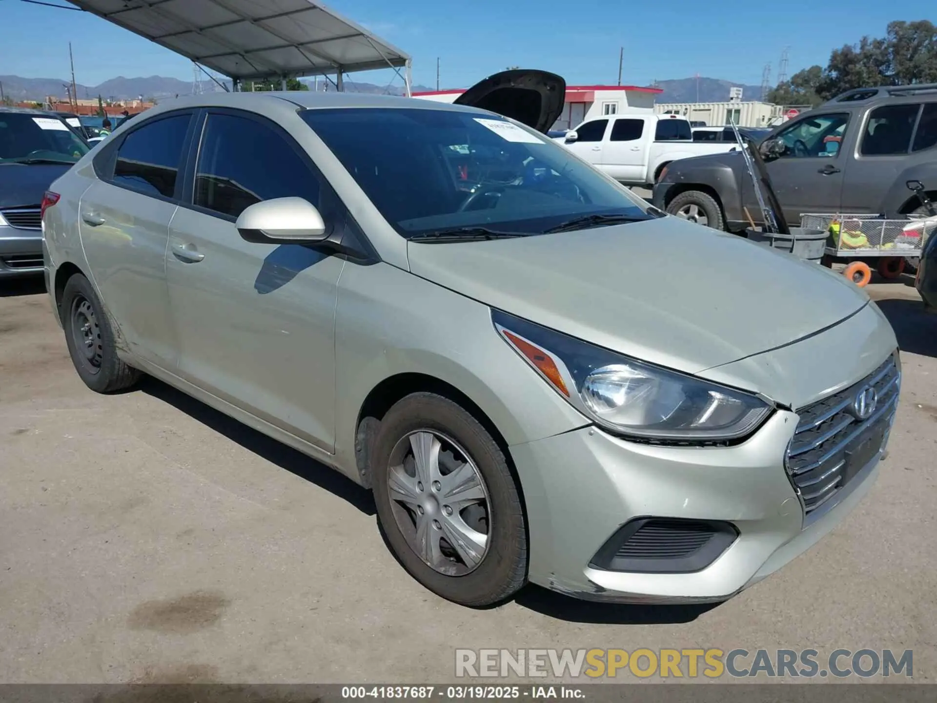 1 fotografías del automóvil dañado 3KPC24A37KE087123 HYUNDAI ACCENT 2019