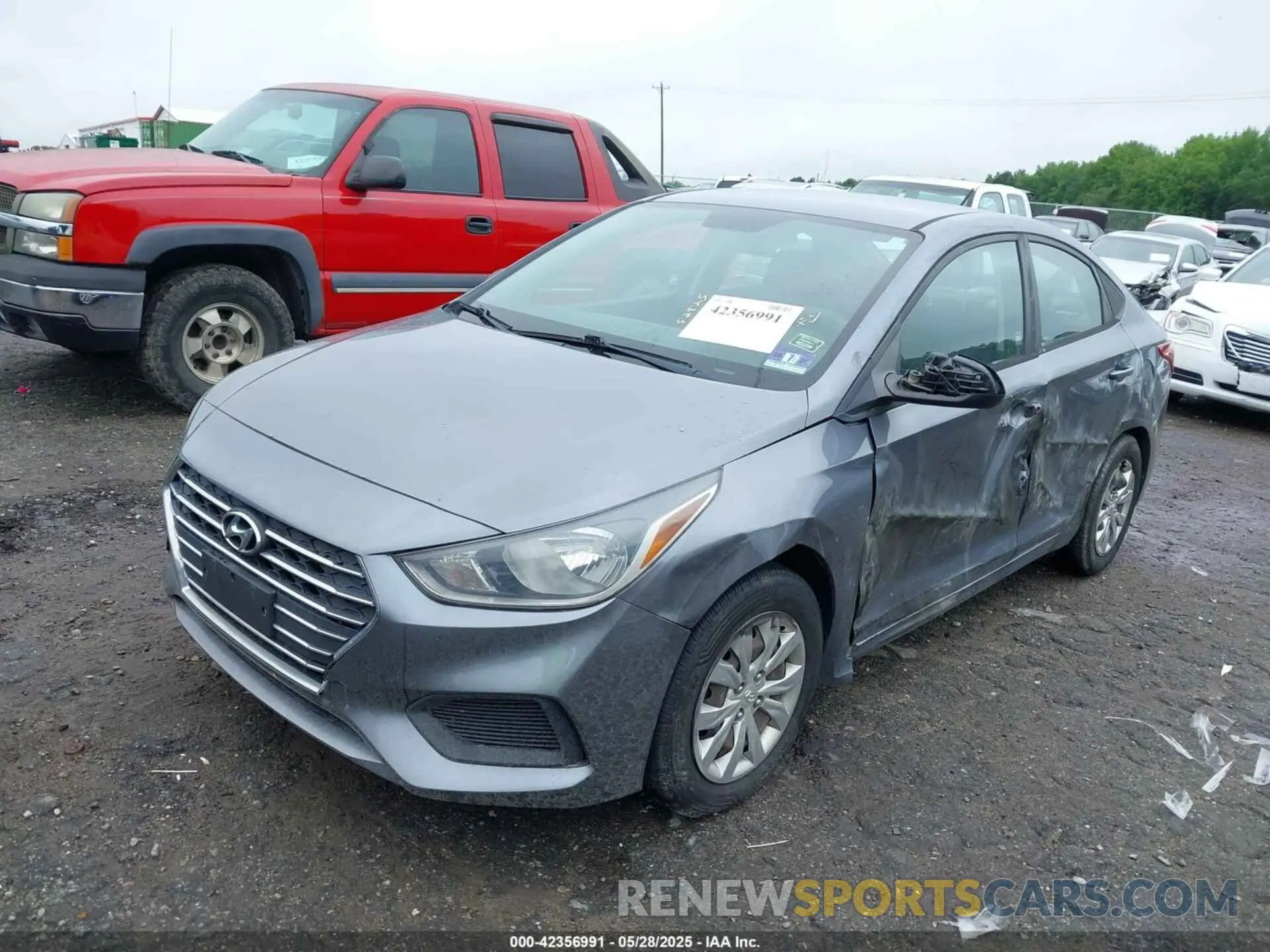 2 fotografías del automóvil dañado 3KPC24A38KE044748 HYUNDAI ACCENT 2019