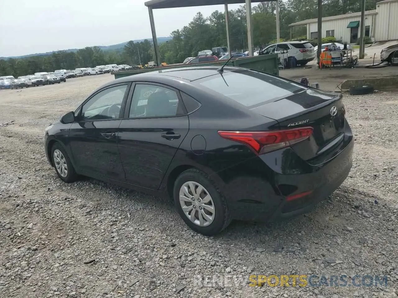 2 fotografías del automóvil dañado 3KPC24A38KE046323 HYUNDAI ACCENT 2019