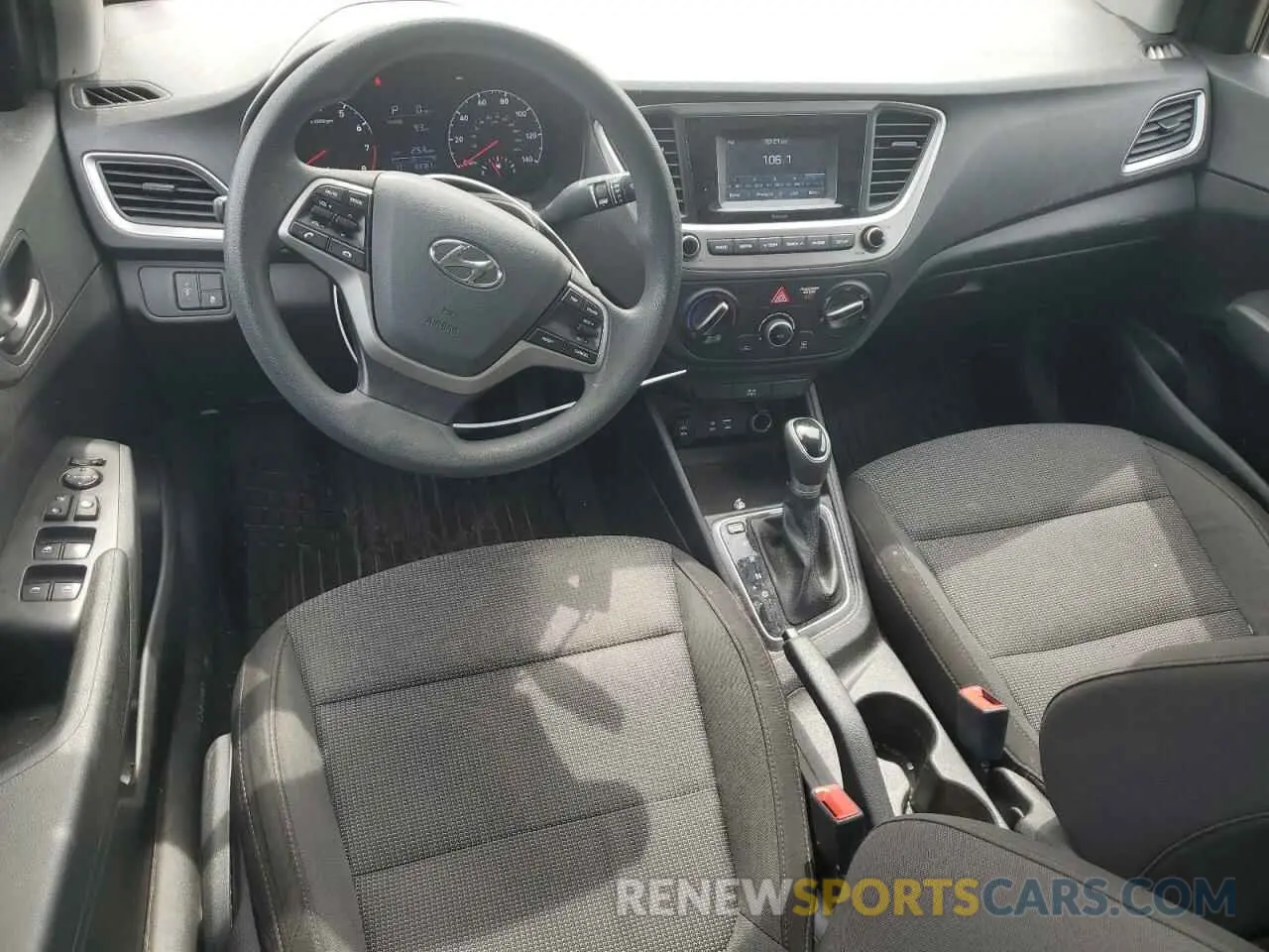 8 fotografías del automóvil dañado 3KPC24A38KE046323 HYUNDAI ACCENT 2019