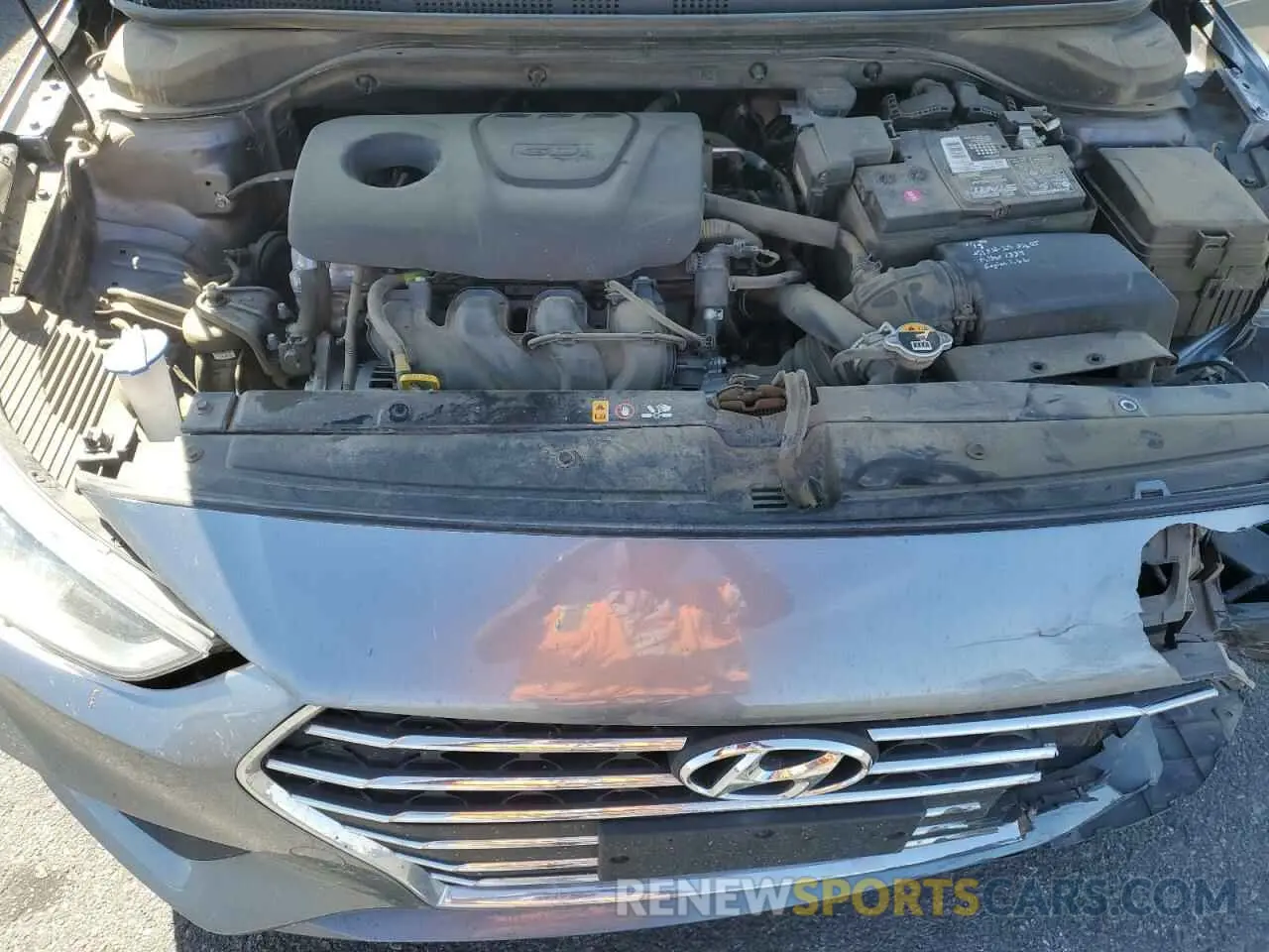 11 fotografías del automóvil dañado 3KPC24A38KE083534 HYUNDAI ACCENT 2019
