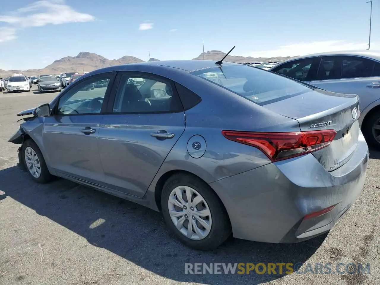 2 fotografías del automóvil dañado 3KPC24A38KE083534 HYUNDAI ACCENT 2019