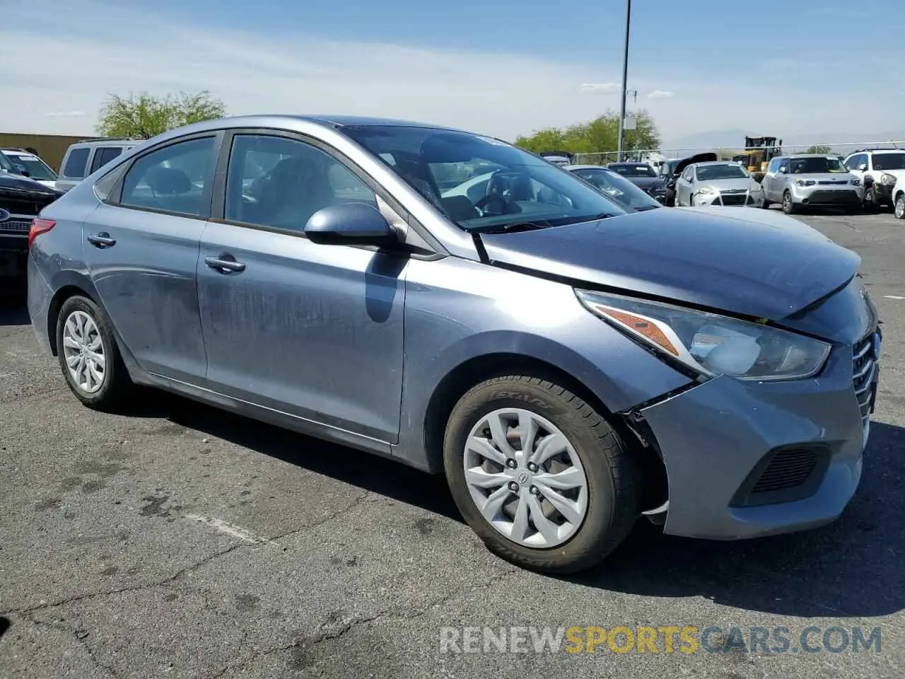 4 fotografías del automóvil dañado 3KPC24A38KE083534 HYUNDAI ACCENT 2019
