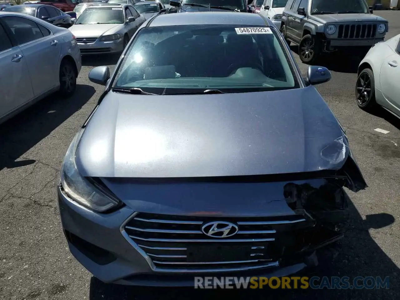 5 fotografías del automóvil dañado 3KPC24A38KE083534 HYUNDAI ACCENT 2019