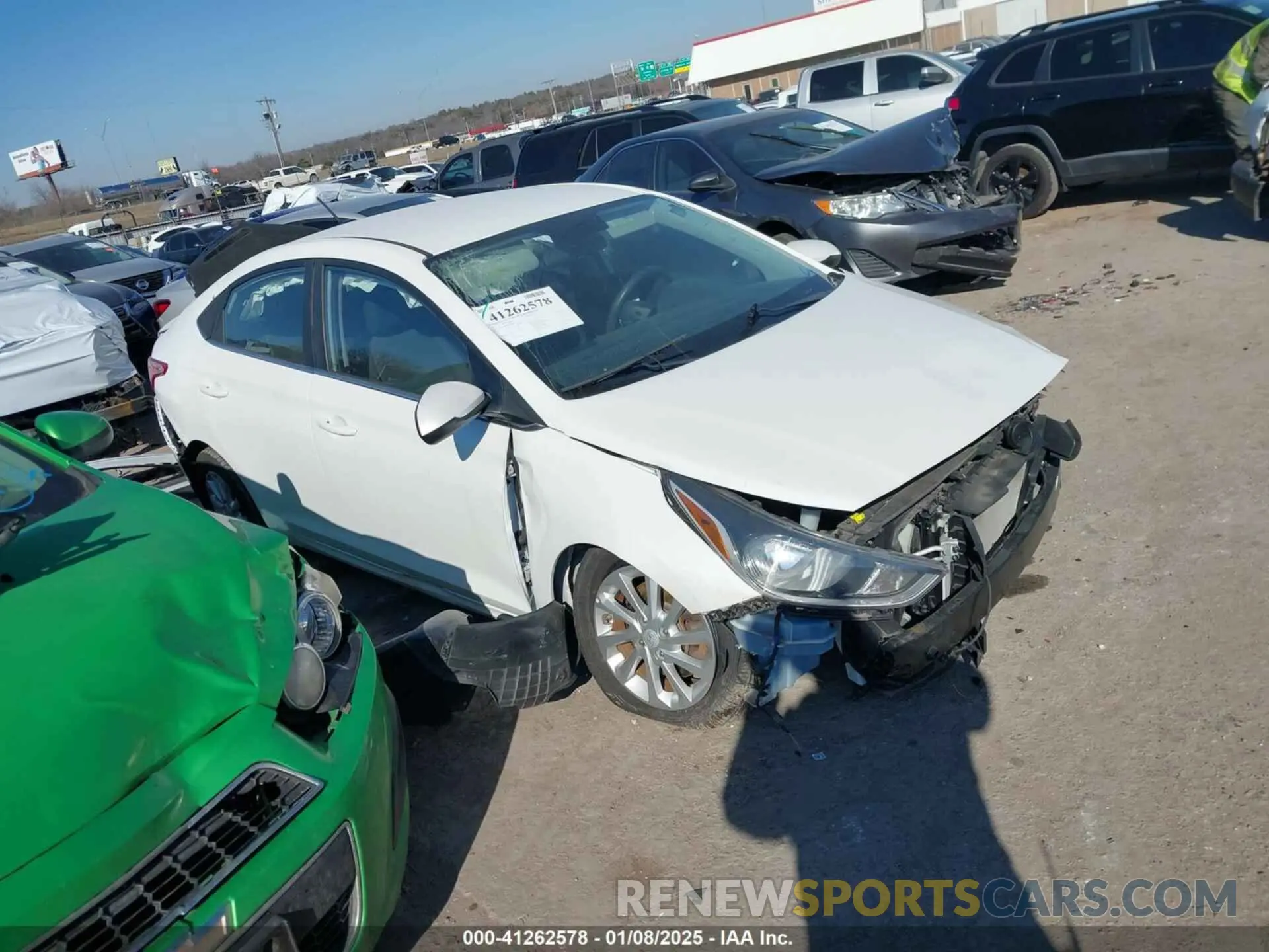 14 fotografías del automóvil dañado 3KPC24A39KE044841 HYUNDAI ACCENT 2019