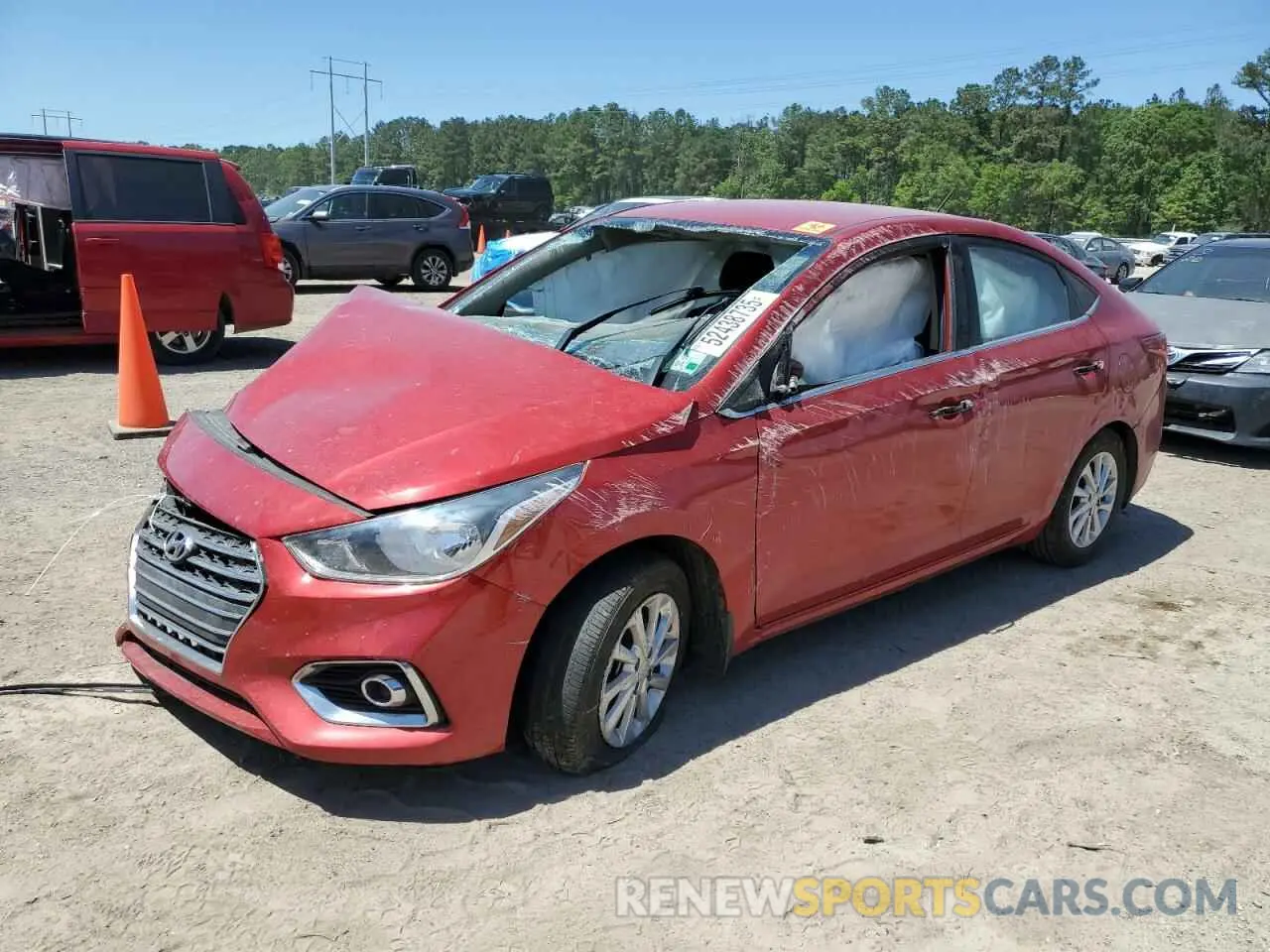 1 fotografías del automóvil dañado 3KPC24A39KE047982 HYUNDAI ACCENT 2019
