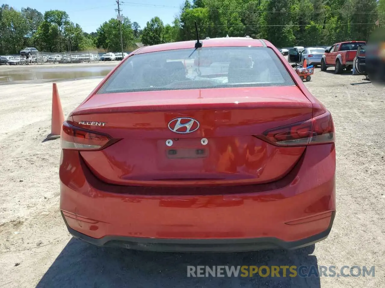 6 fotografías del automóvil dañado 3KPC24A39KE047982 HYUNDAI ACCENT 2019