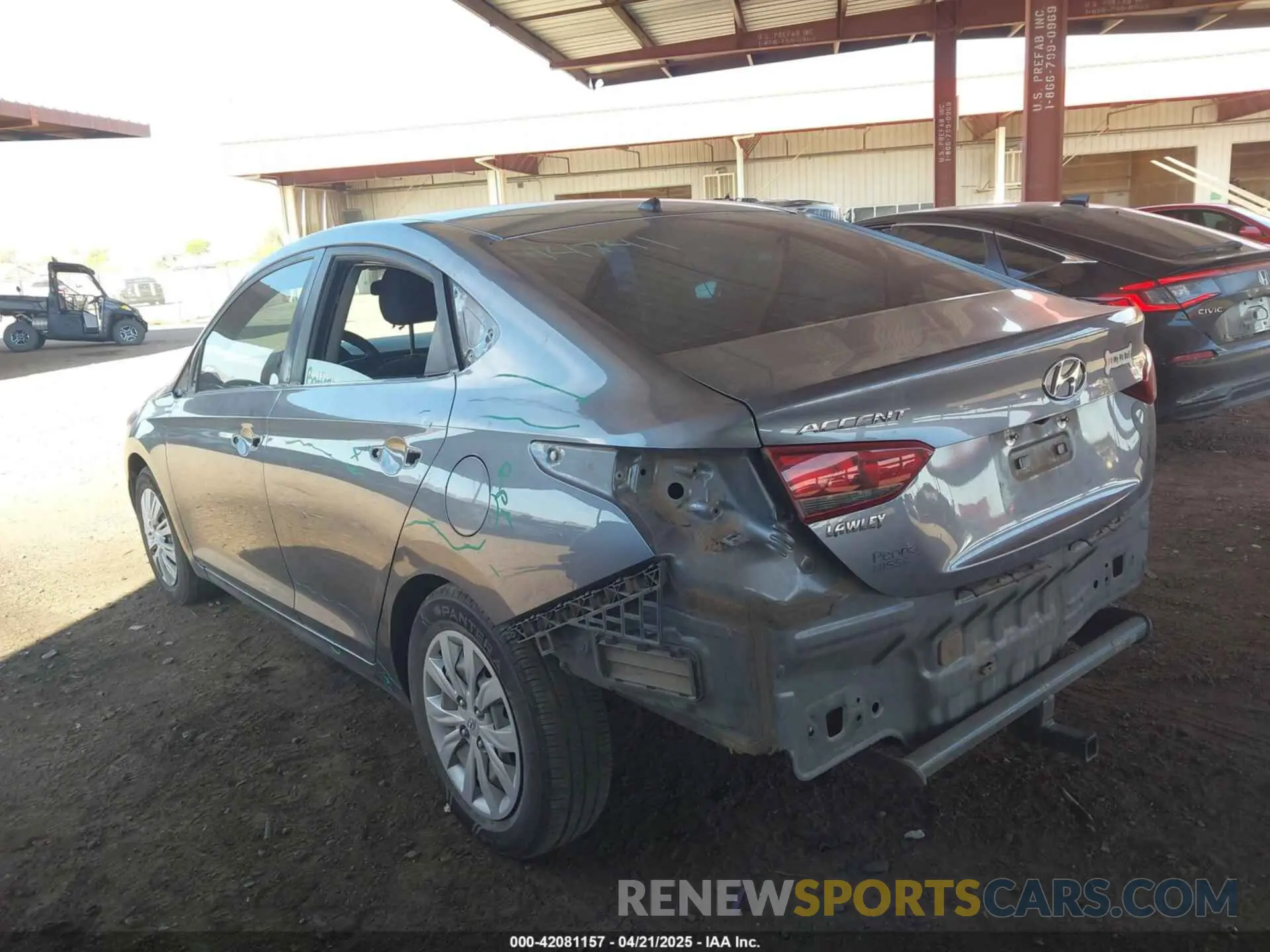 19 fotografías del automóvil dañado 3KPC24A39KE069612 HYUNDAI ACCENT 2019
