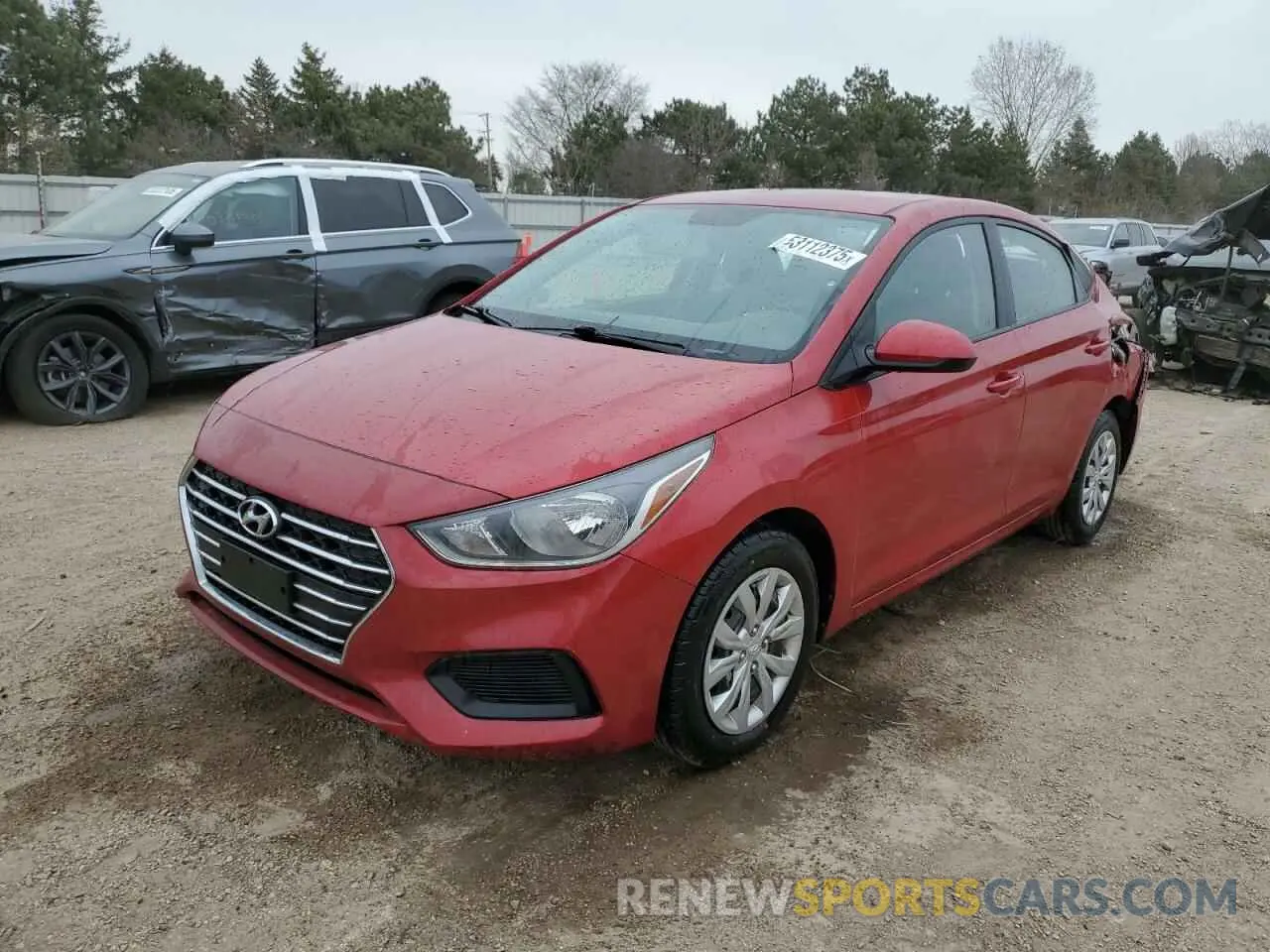 1 fotografías del automóvil dañado 3KPC24A39KE087186 HYUNDAI ACCENT 2019