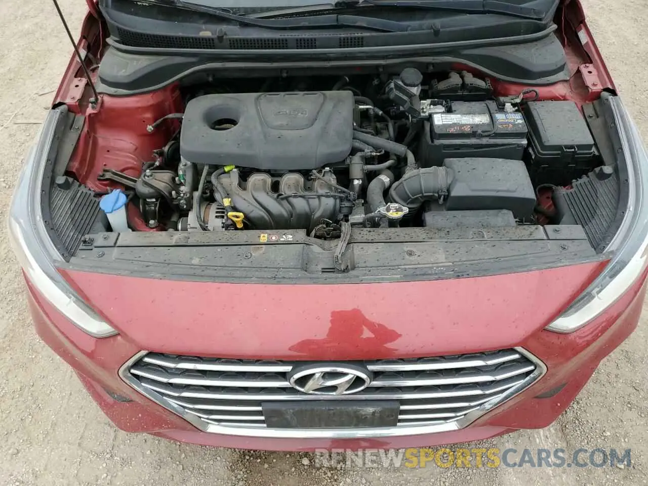 11 fotografías del automóvil dañado 3KPC24A39KE087186 HYUNDAI ACCENT 2019