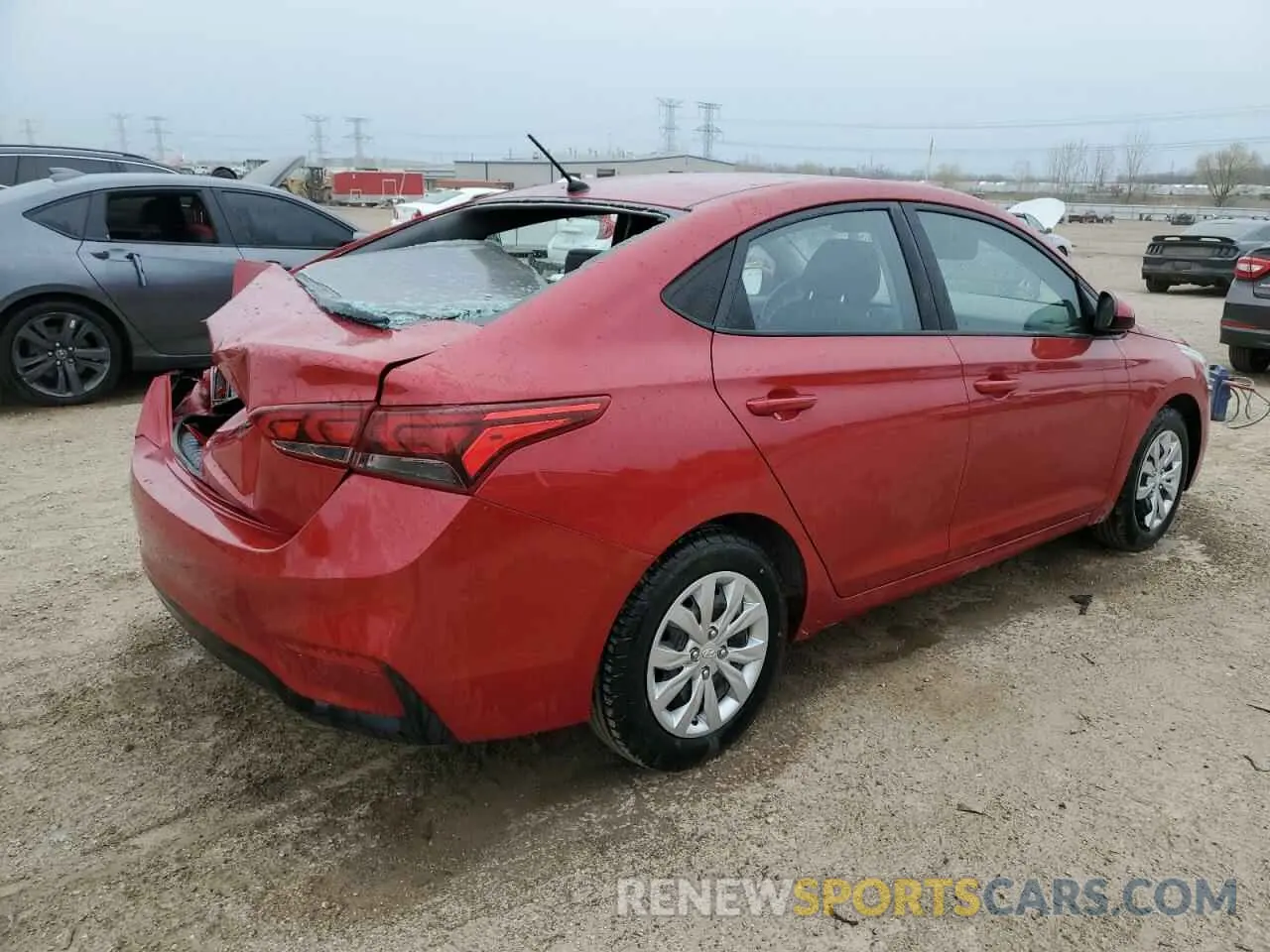 3 fotografías del automóvil dañado 3KPC24A39KE087186 HYUNDAI ACCENT 2019