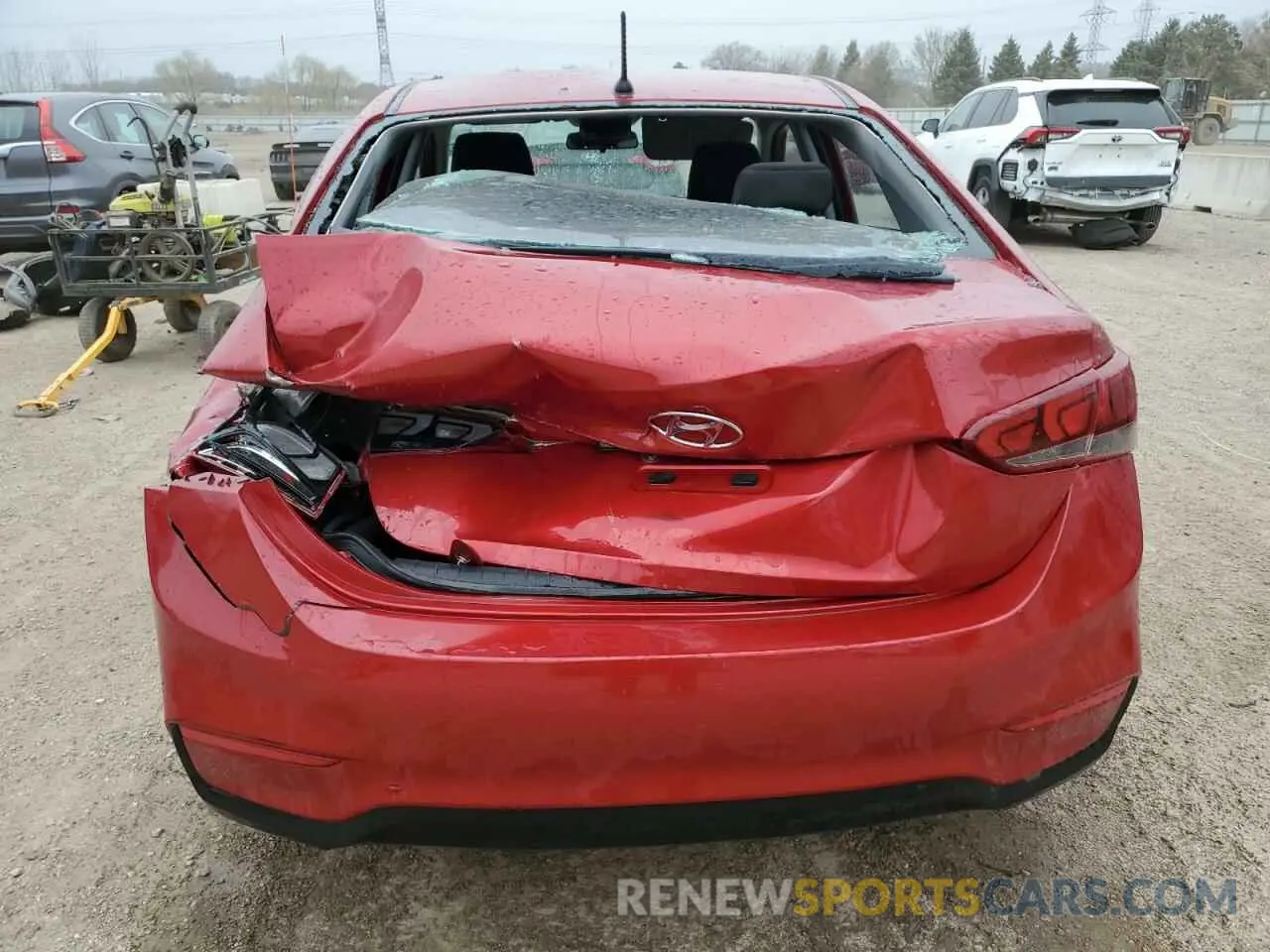 6 fotografías del automóvil dañado 3KPC24A39KE087186 HYUNDAI ACCENT 2019