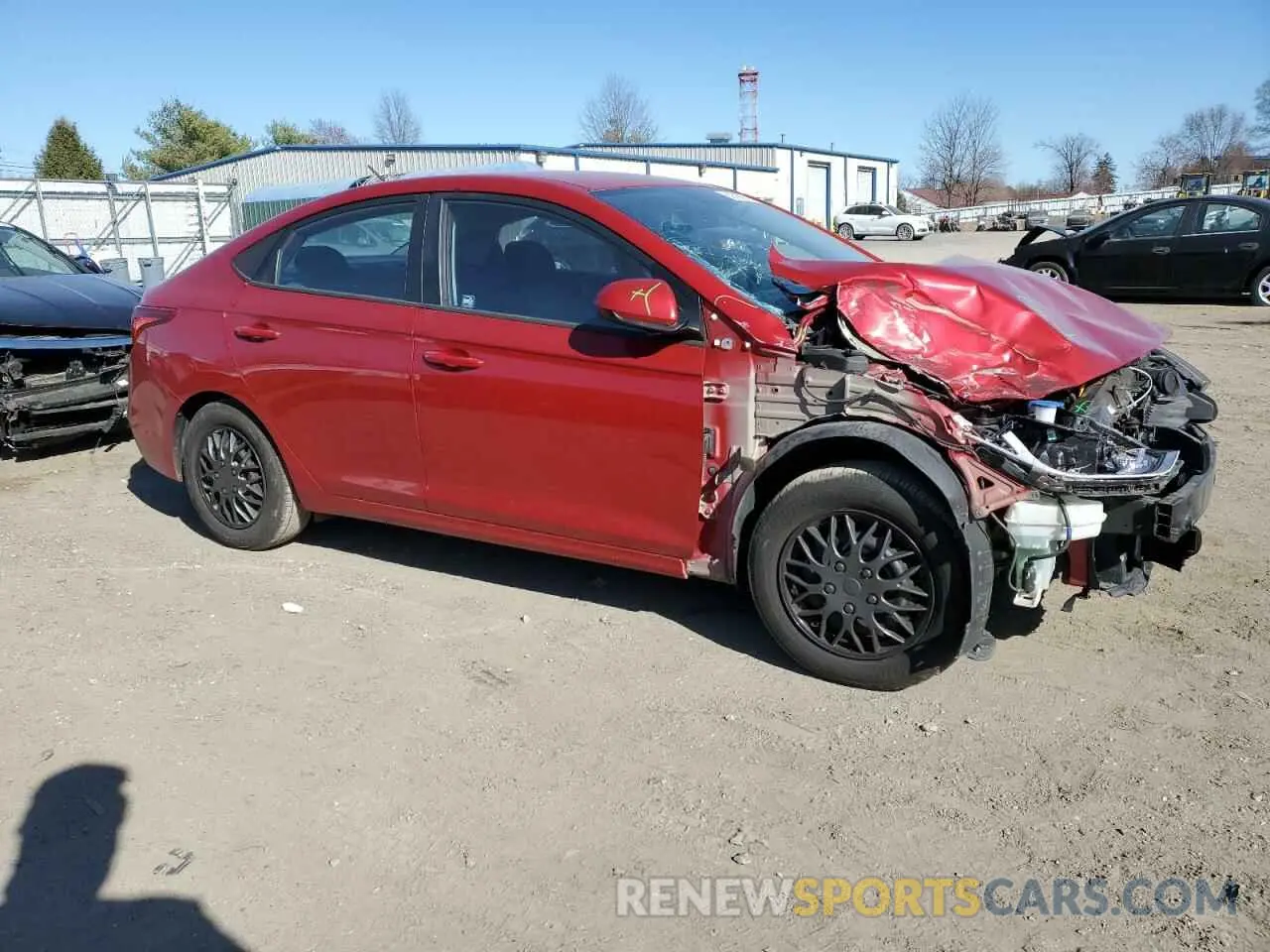 4 fotografías del automóvil dañado 3KPC24A3XKE056870 HYUNDAI ACCENT 2019