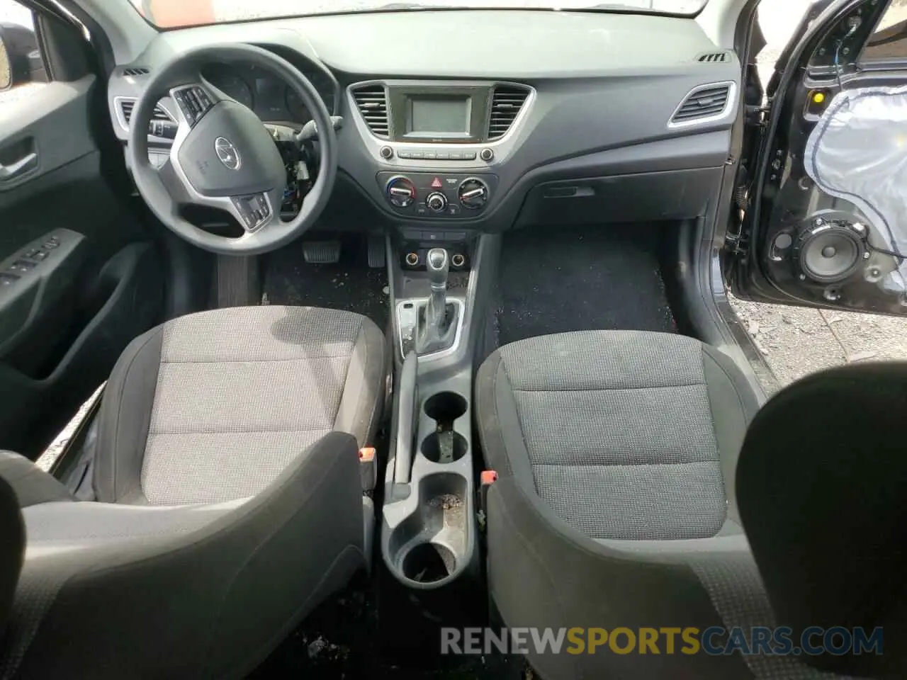 8 fotografías del automóvil dañado 3KPC24A3XKE065746 HYUNDAI ACCENT 2019