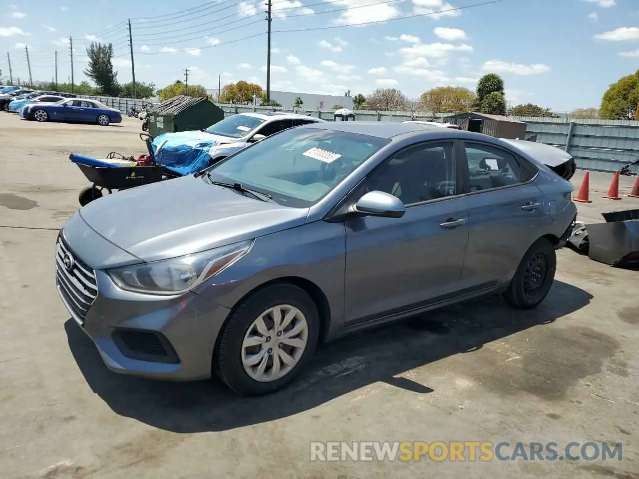 1 fotografías del automóvil dañado 3KPC24A3XKE080702 HYUNDAI ACCENT 2019