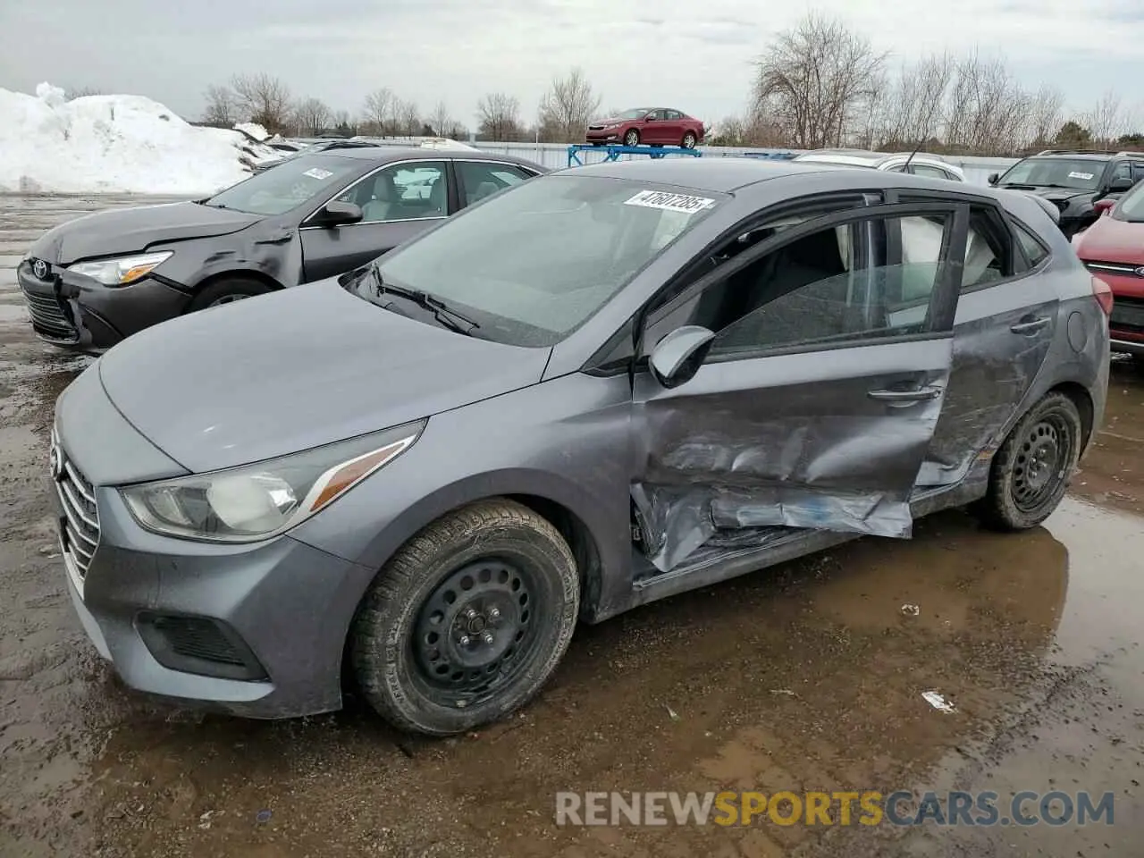 1 fotografías del automóvil dañado 3KPC25A36KE073056 HYUNDAI ACCENT 2019
