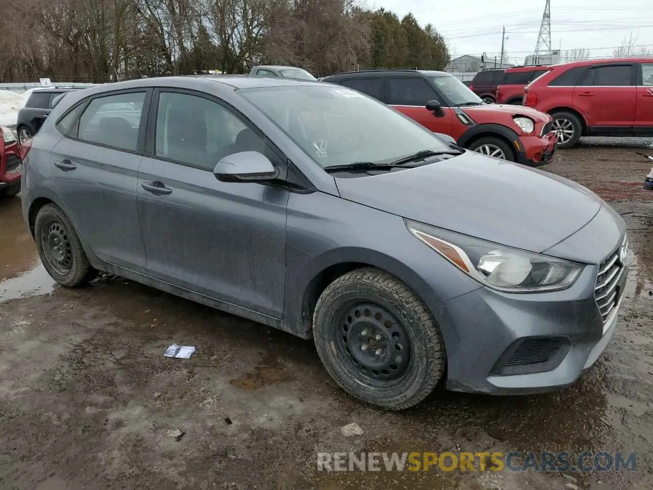 4 fotografías del automóvil dañado 3KPC25A36KE073056 HYUNDAI ACCENT 2019