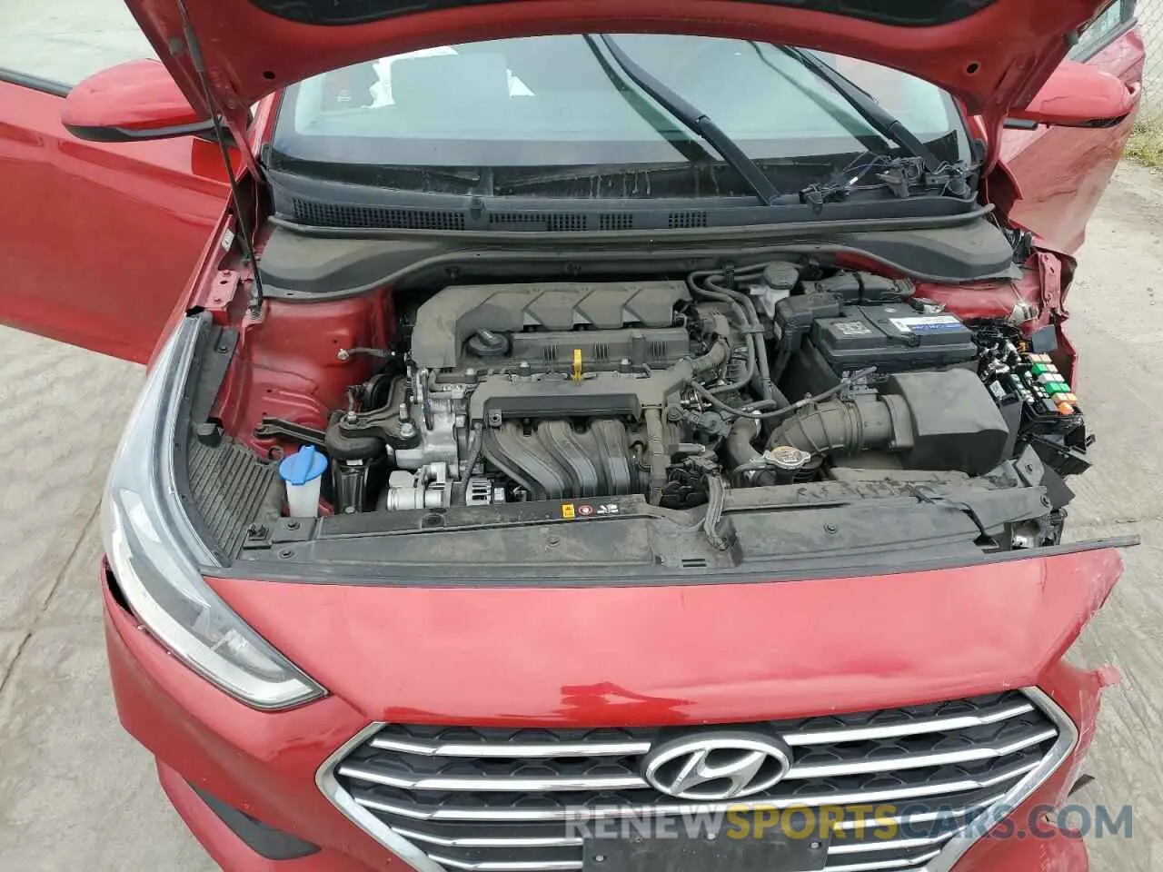 11 fotografías del automóvil dañado 3KPC24A60LE114965 HYUNDAI ACCENT 2020