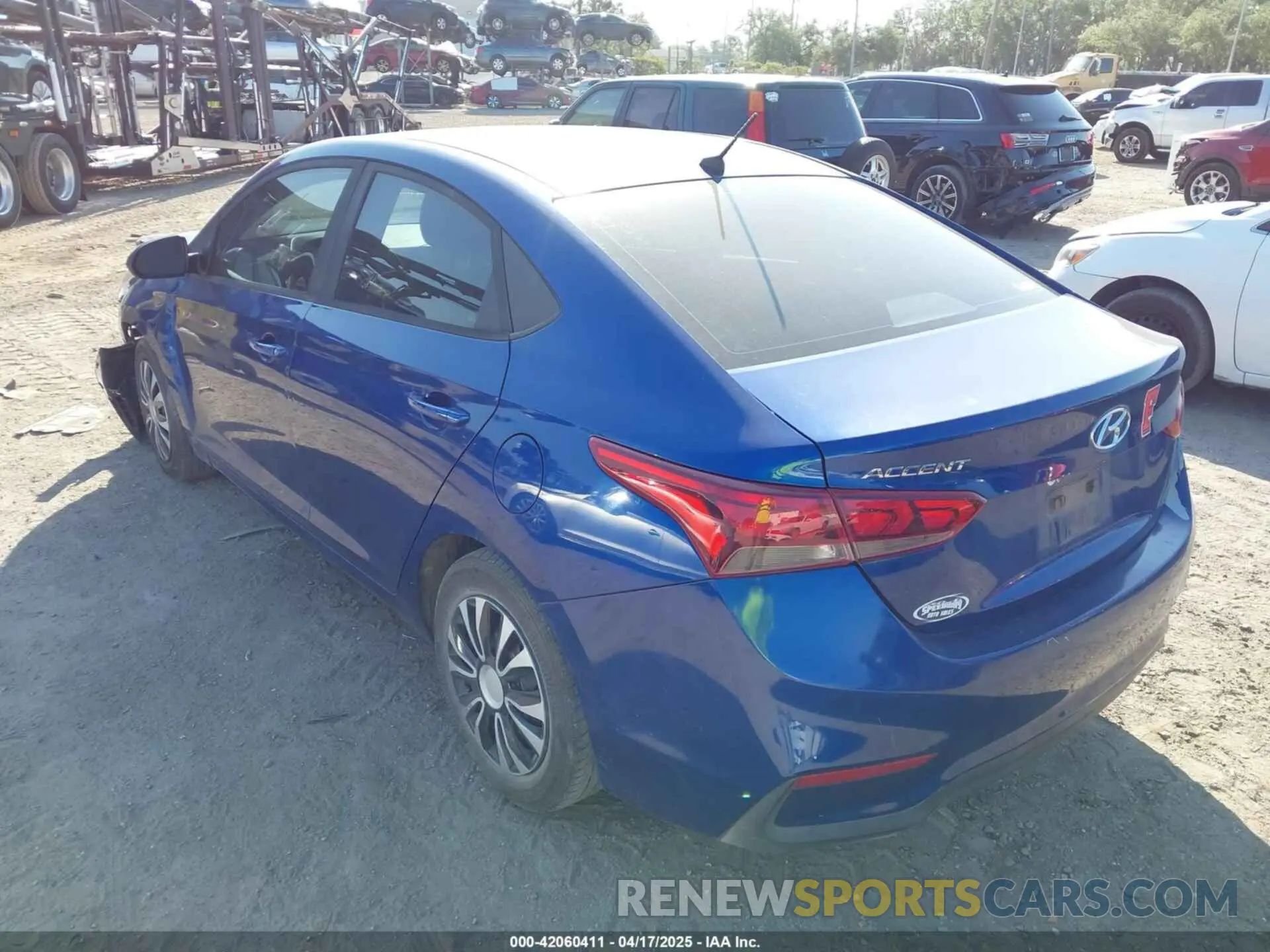 3 fotografías del automóvil dañado 3KPC24A61LE093091 HYUNDAI ACCENT 2020