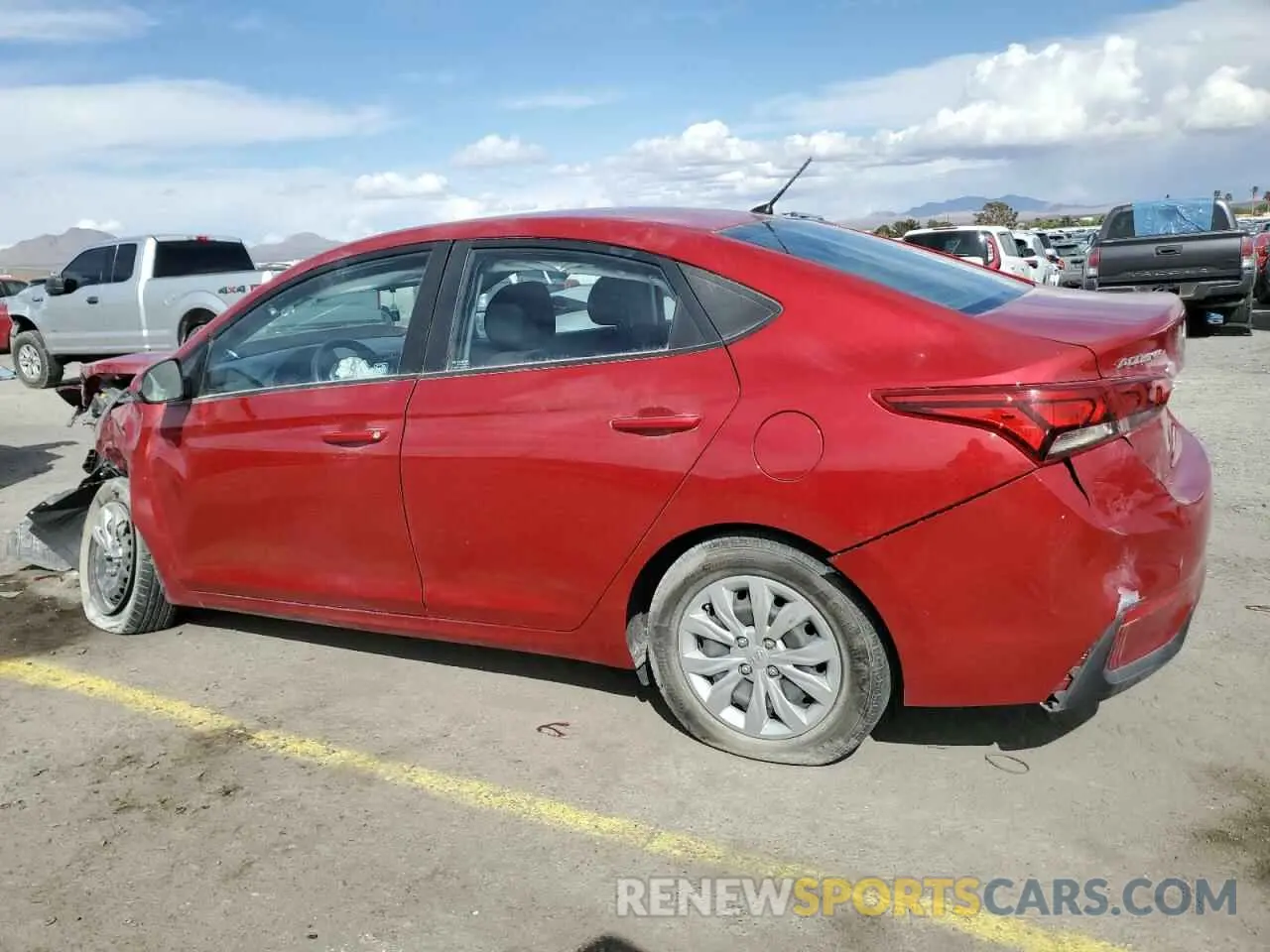 2 fotografías del automóvil dañado 3KPC24A61LE094029 HYUNDAI ACCENT 2020