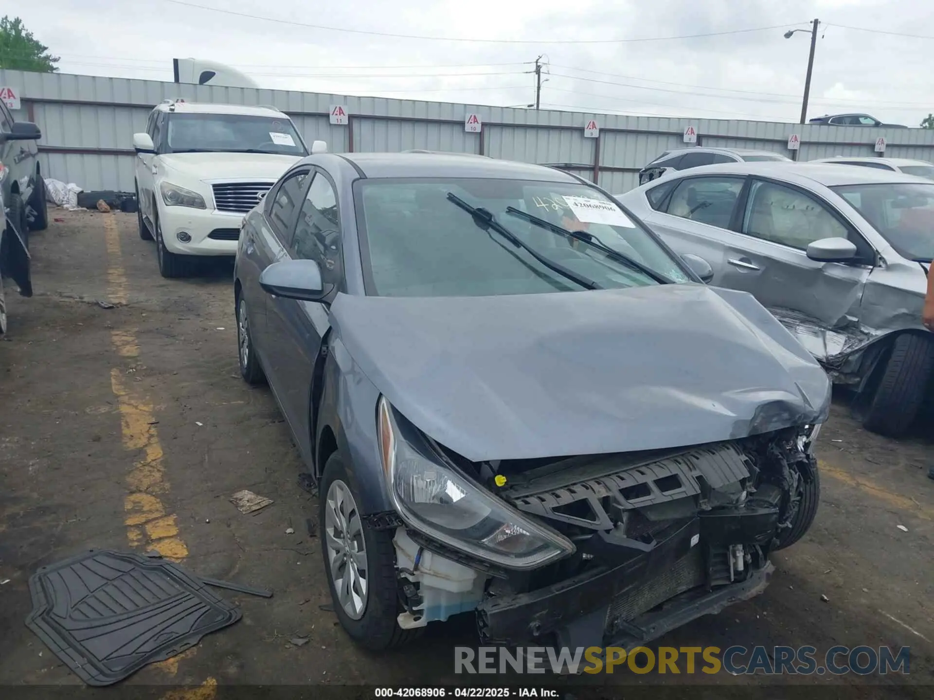 1 fotografías del automóvil dañado 3KPC24A61LE107605 HYUNDAI ACCENT 2020