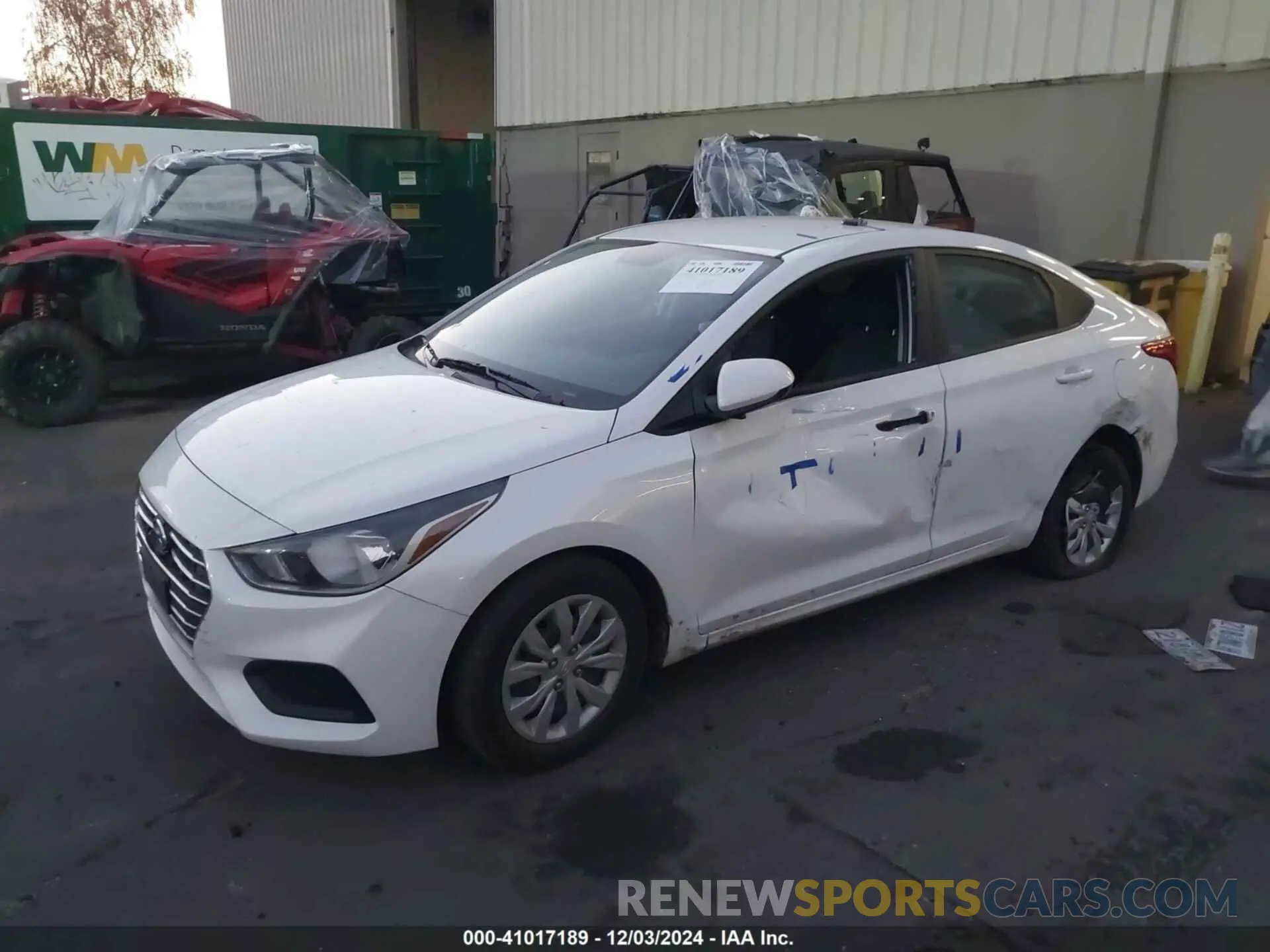 2 fotografías del automóvil dañado 3KPC24A61LE125411 HYUNDAI ACCENT 2020