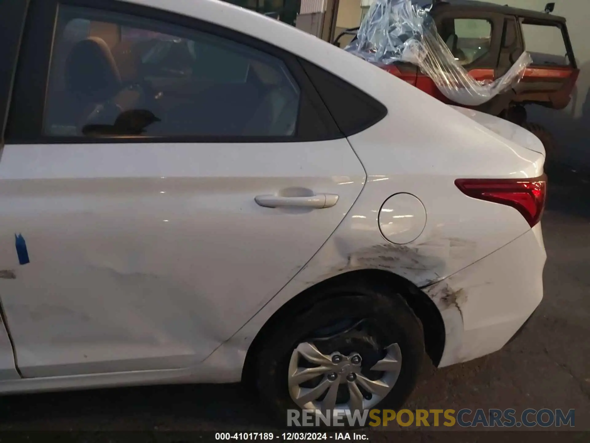 6 fotografías del automóvil dañado 3KPC24A61LE125411 HYUNDAI ACCENT 2020
