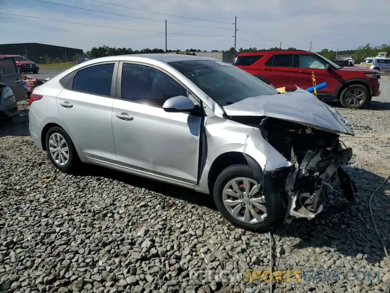 4 fotografías del automóvil dañado 3KPC24A62LE099224 HYUNDAI ACCENT 2020