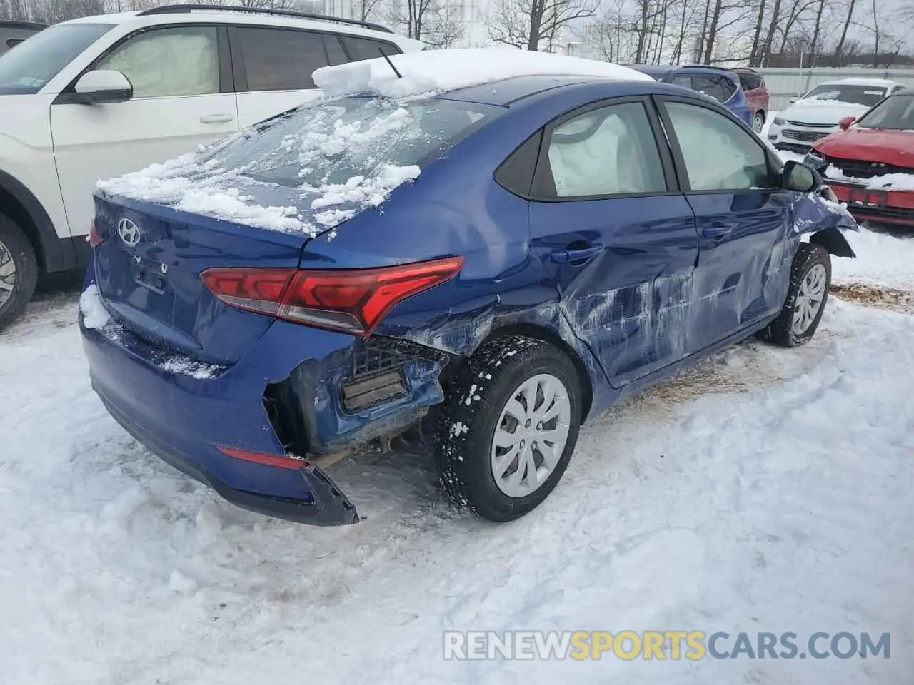 3 fotografías del automóvil dañado 3KPC24A63LE096672 HYUNDAI ACCENT 2020