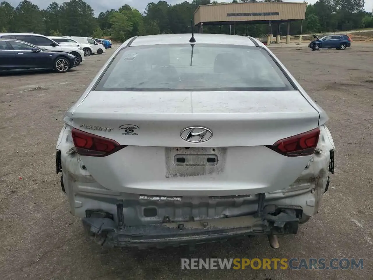 6 fotografías del automóvil dañado 3KPC24A63LE103264 HYUNDAI ACCENT 2020
