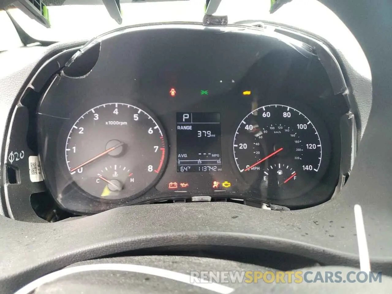 9 fotografías del automóvil dañado 3KPC24A64LE092436 HYUNDAI ACCENT 2020