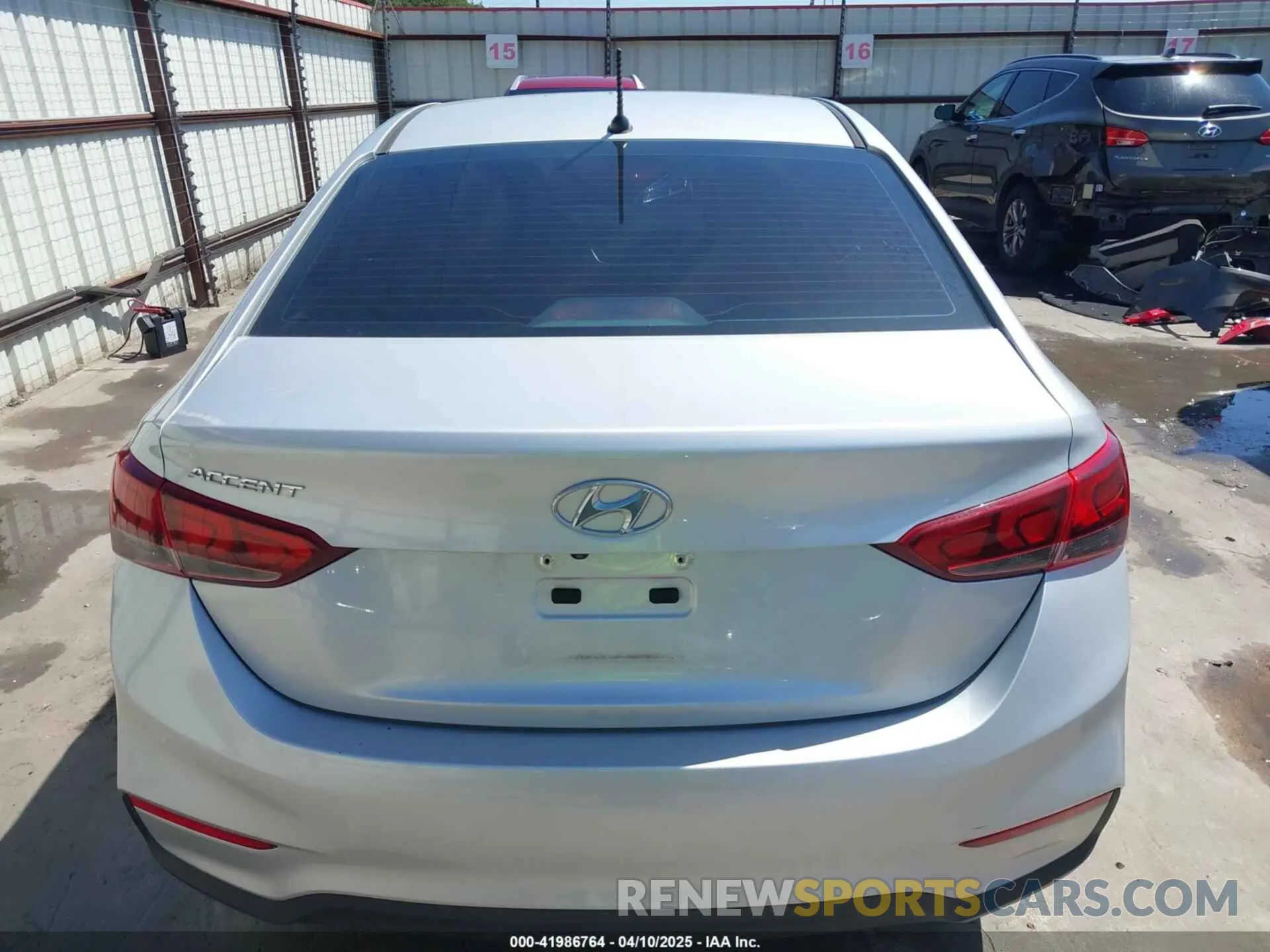 22 fotografías del automóvil dañado 3KPC24A66LE119586 HYUNDAI ACCENT 2020