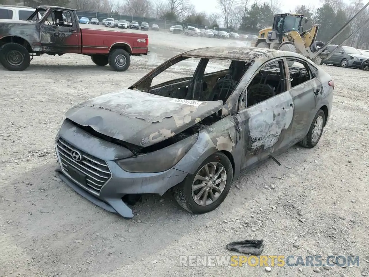 1 fotografías del automóvil dañado 3KPC24A67LE095265 HYUNDAI ACCENT 2020