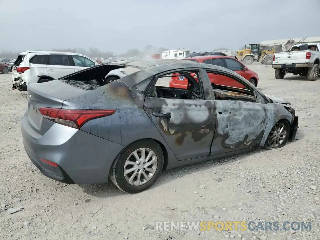 3 fotografías del automóvil dañado 3KPC24A67LE095265 HYUNDAI ACCENT 2020
