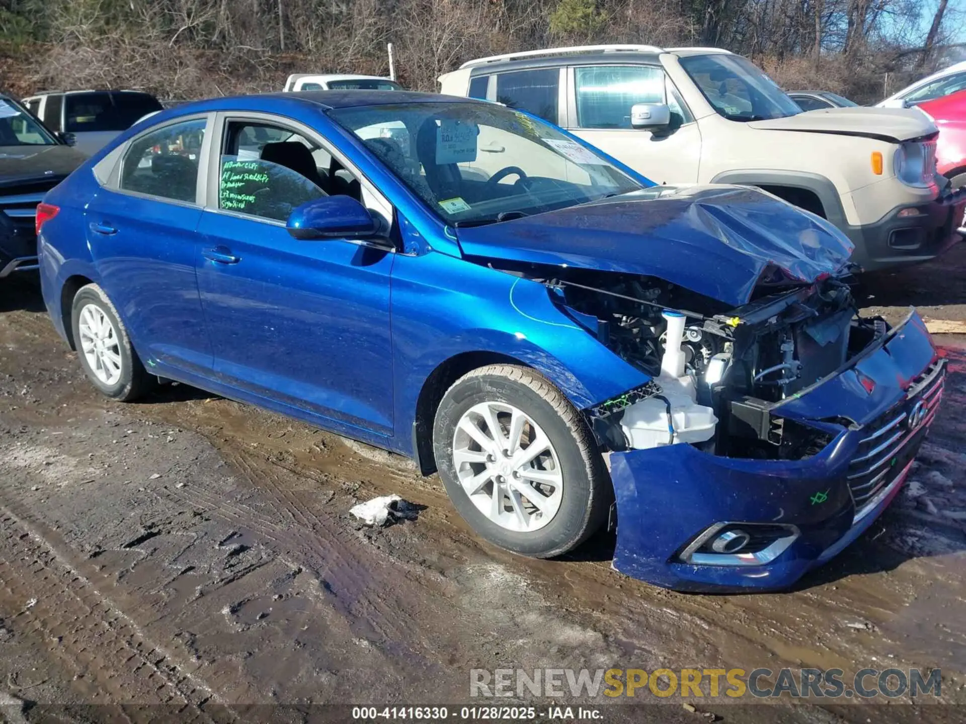 1 fotografías del automóvil dañado 3KPC24A67LE122187 HYUNDAI ACCENT 2020