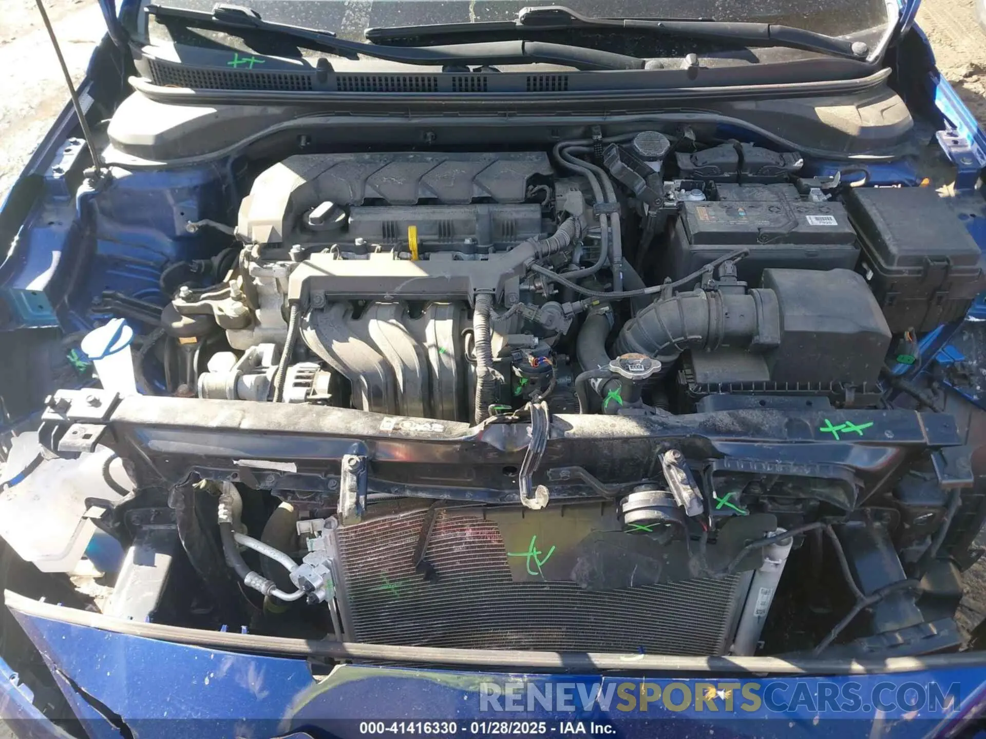 10 fotografías del automóvil dañado 3KPC24A67LE122187 HYUNDAI ACCENT 2020