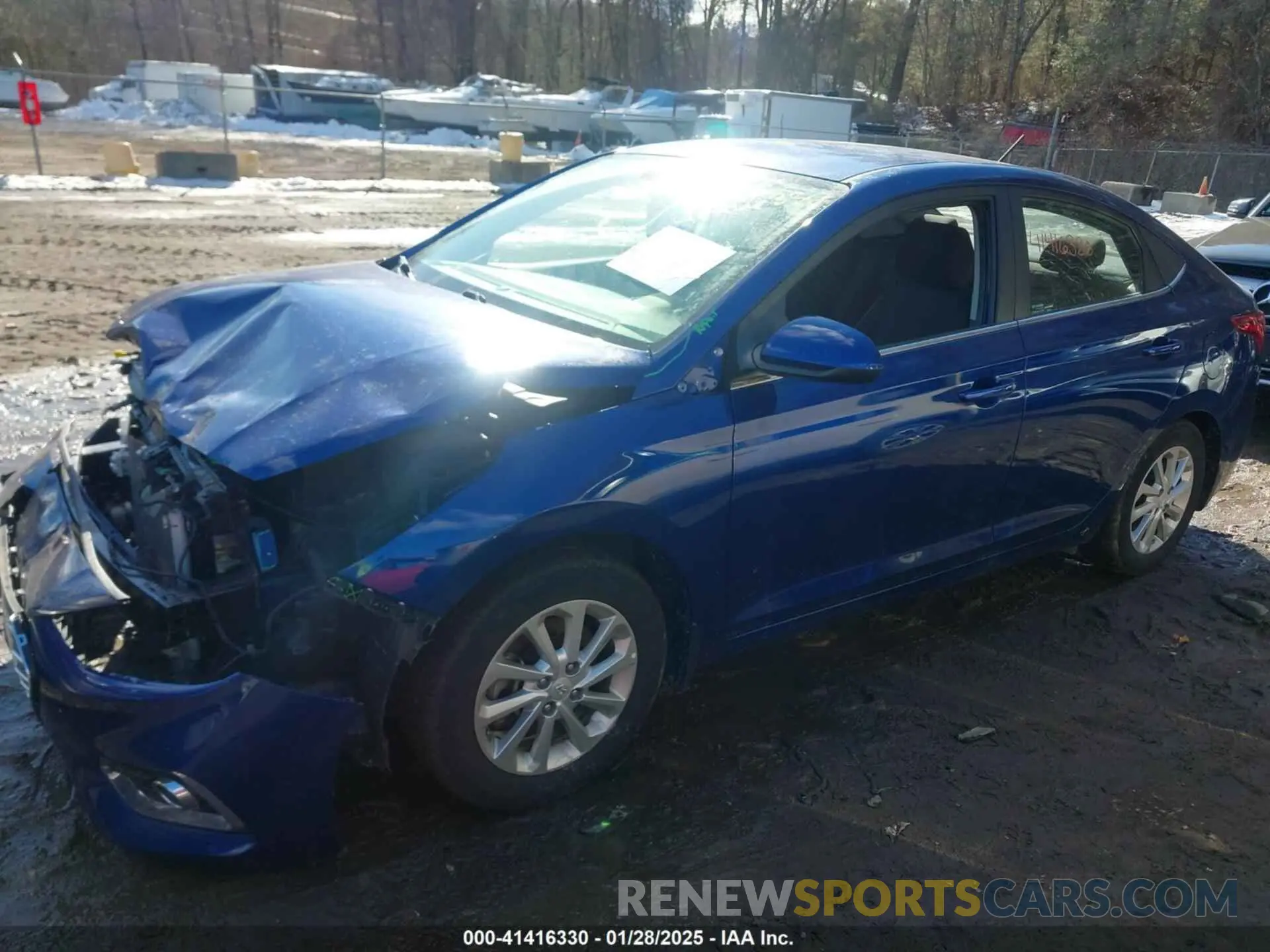 14 fotografías del automóvil dañado 3KPC24A67LE122187 HYUNDAI ACCENT 2020