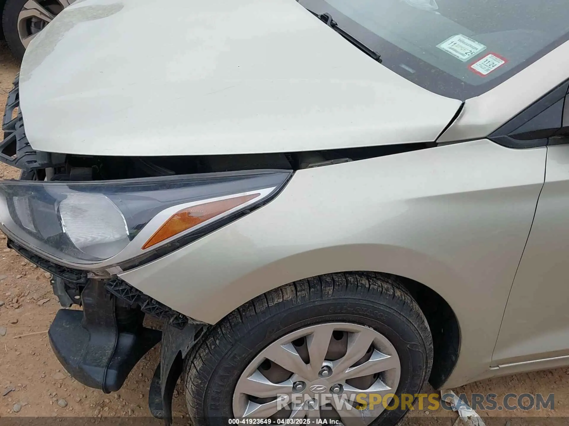 22 fotografías del automóvil dañado 3KPC24A68LE099132 HYUNDAI ACCENT 2020