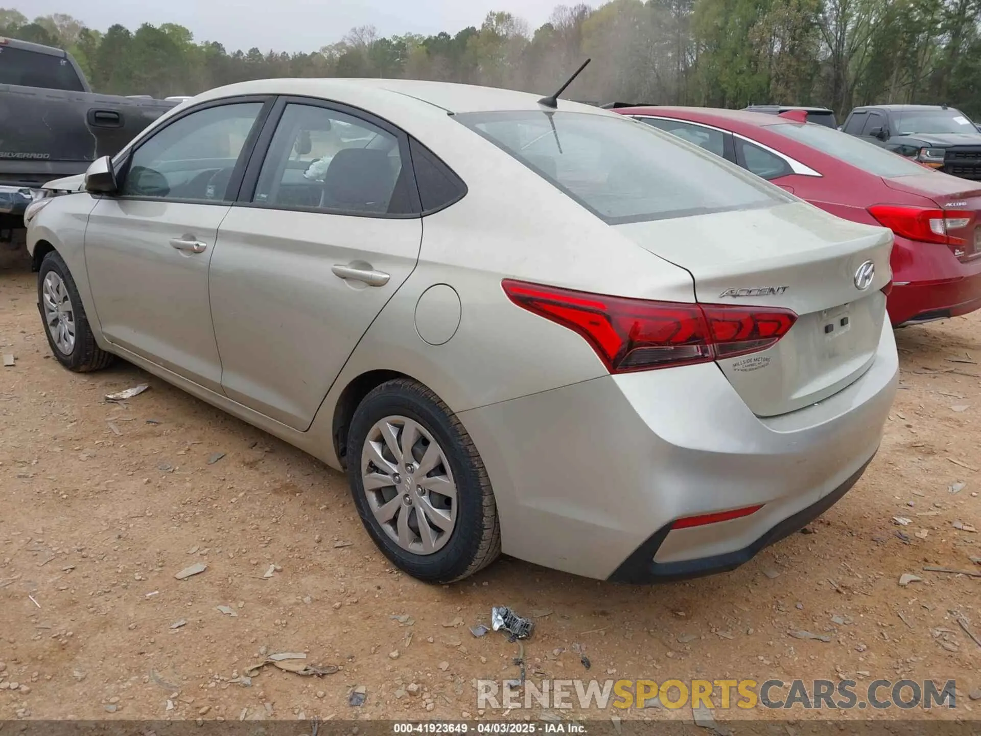 3 fotografías del automóvil dañado 3KPC24A68LE099132 HYUNDAI ACCENT 2020
