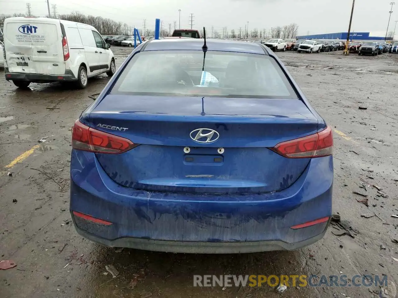 6 fotografías del automóvil dañado 3KPC24A68LE108458 HYUNDAI ACCENT 2020