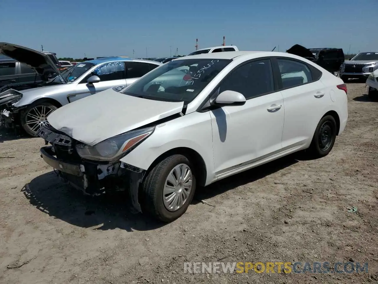 1 fotografías del automóvil dañado 3KPC24A68LE119489 HYUNDAI ACCENT 2020