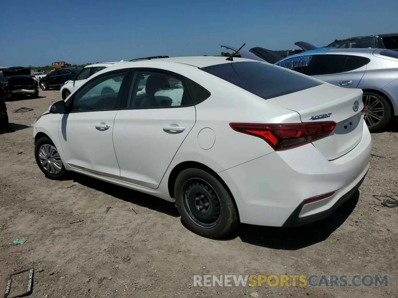 2 fotografías del automóvil dañado 3KPC24A68LE119489 HYUNDAI ACCENT 2020