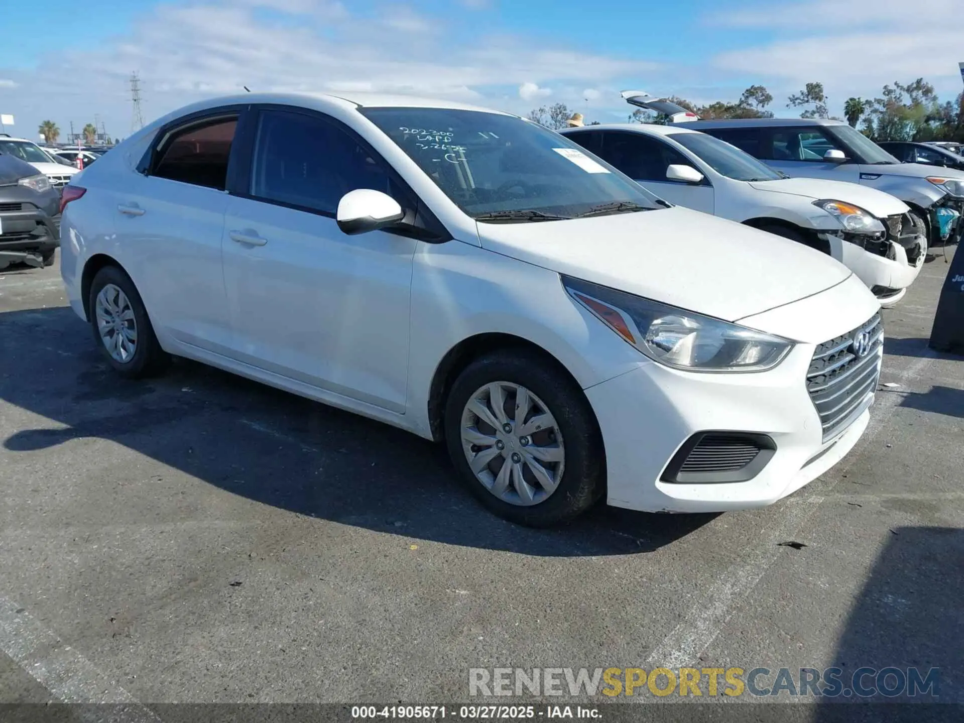 1 fotografías del automóvil dañado 3KPC24A69LE108534 HYUNDAI ACCENT 2020