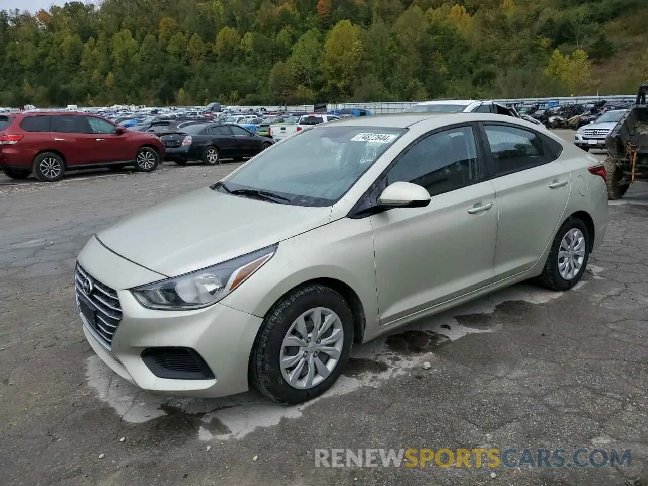 1 fotografías del automóvil dañado 3KPC24A6XLE108378 HYUNDAI ACCENT 2020