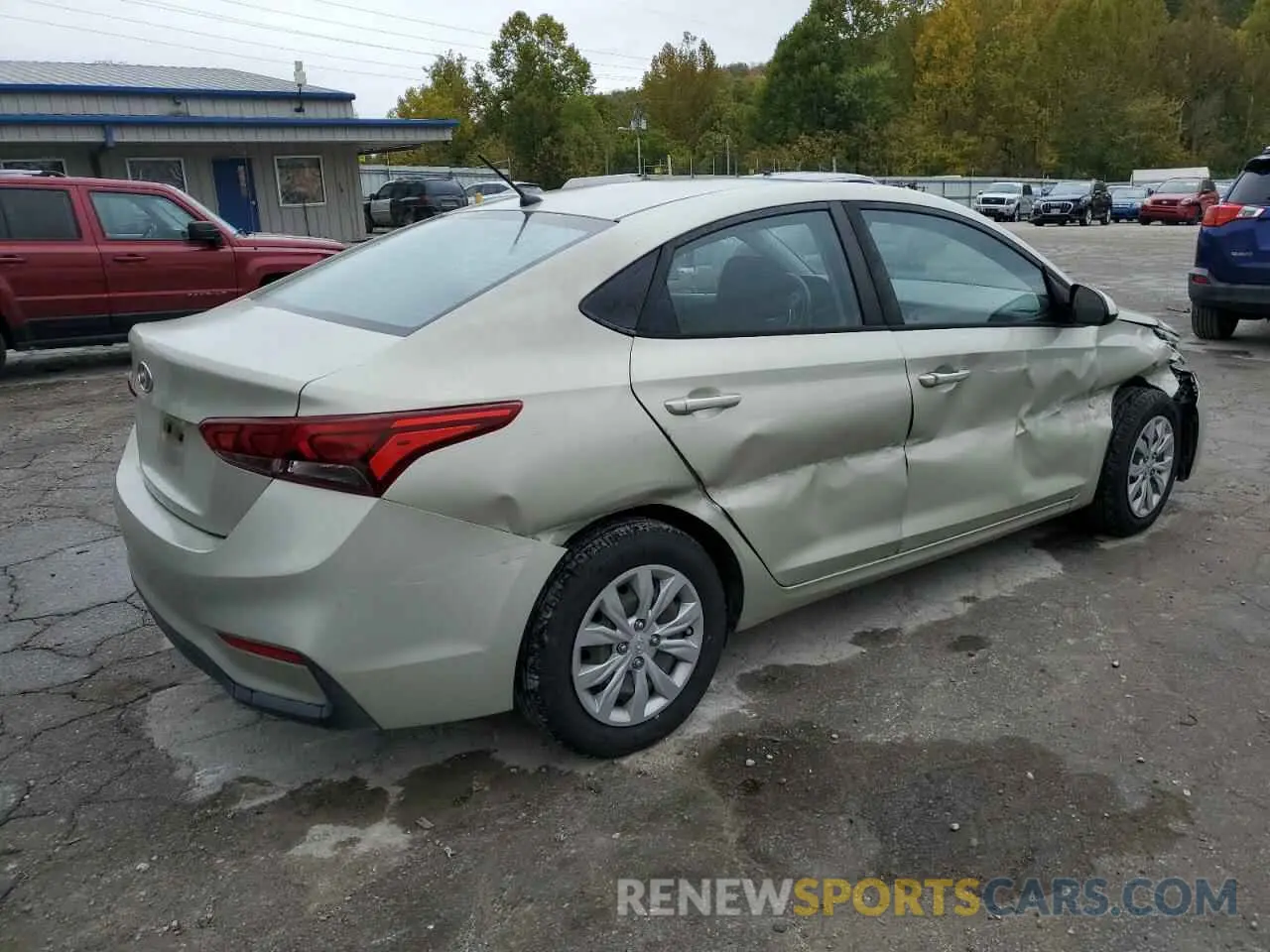 3 fotografías del automóvil dañado 3KPC24A6XLE108378 HYUNDAI ACCENT 2020